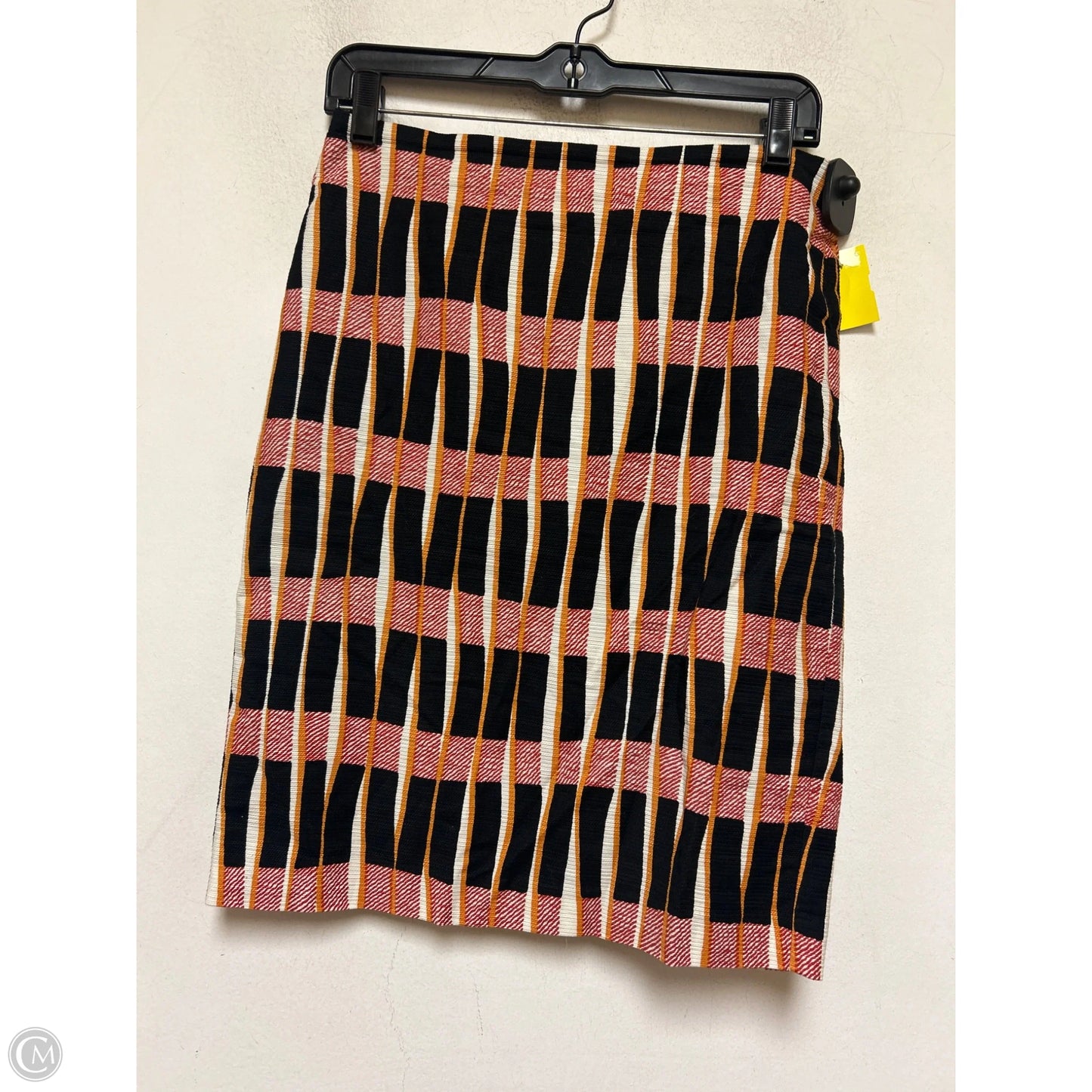 Skirt Midi By Ann Taylor In Black & Red, Size: 0