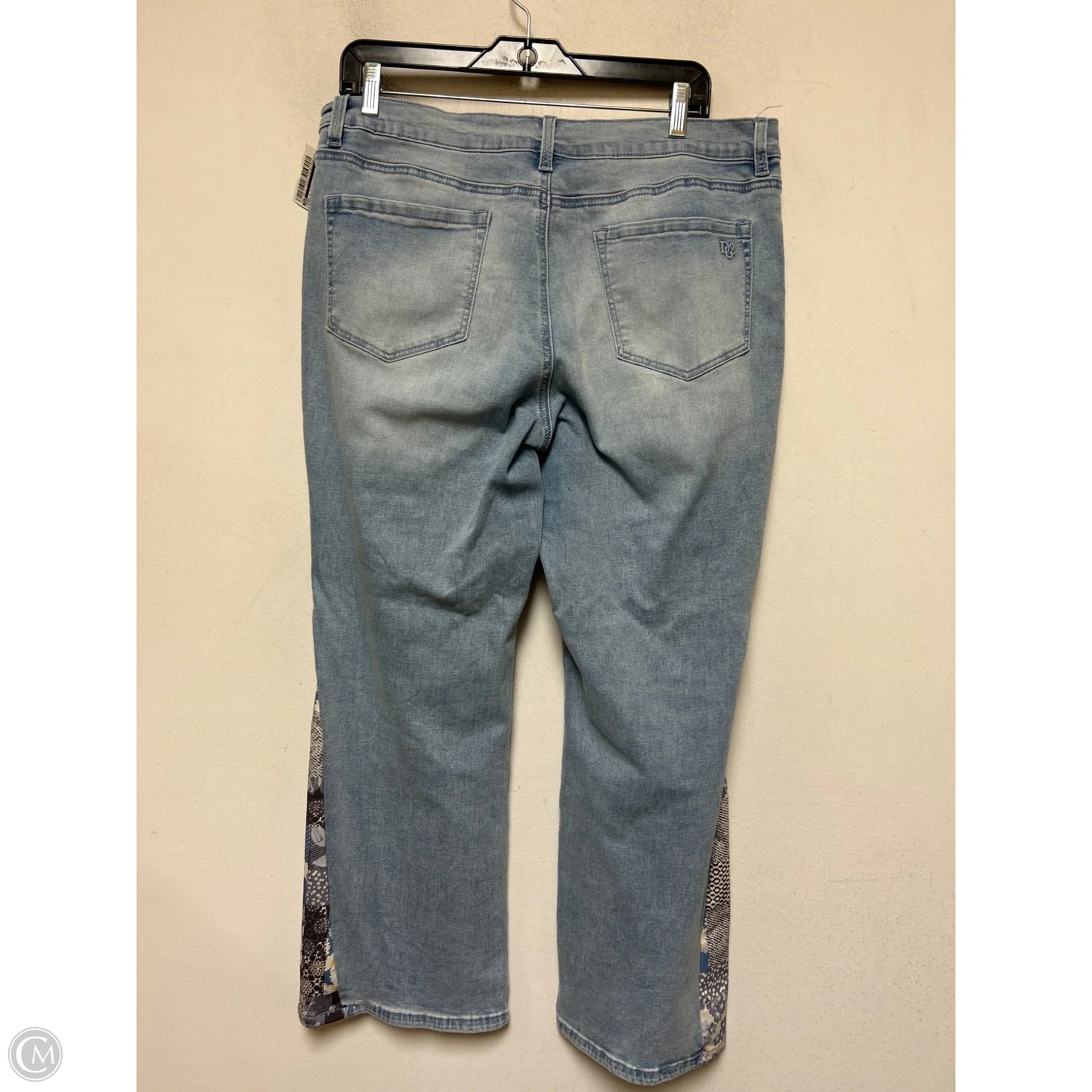 Jeans Flared By Dg2 In Blue Denim, Size: 16