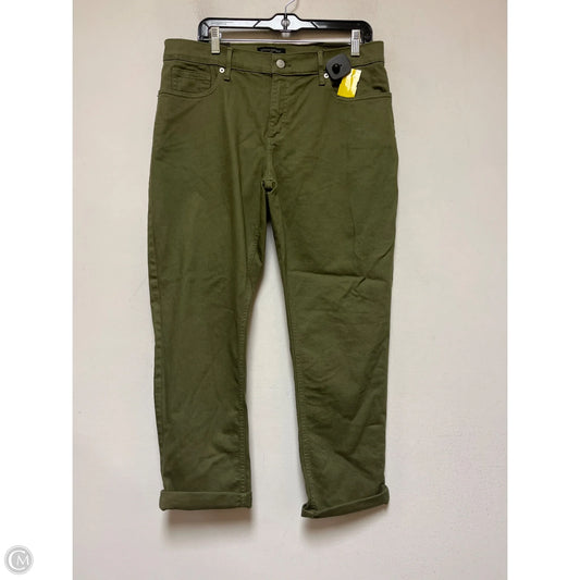 Jeans Boyfriend By Banana Republic In Green Denim, Size: 12