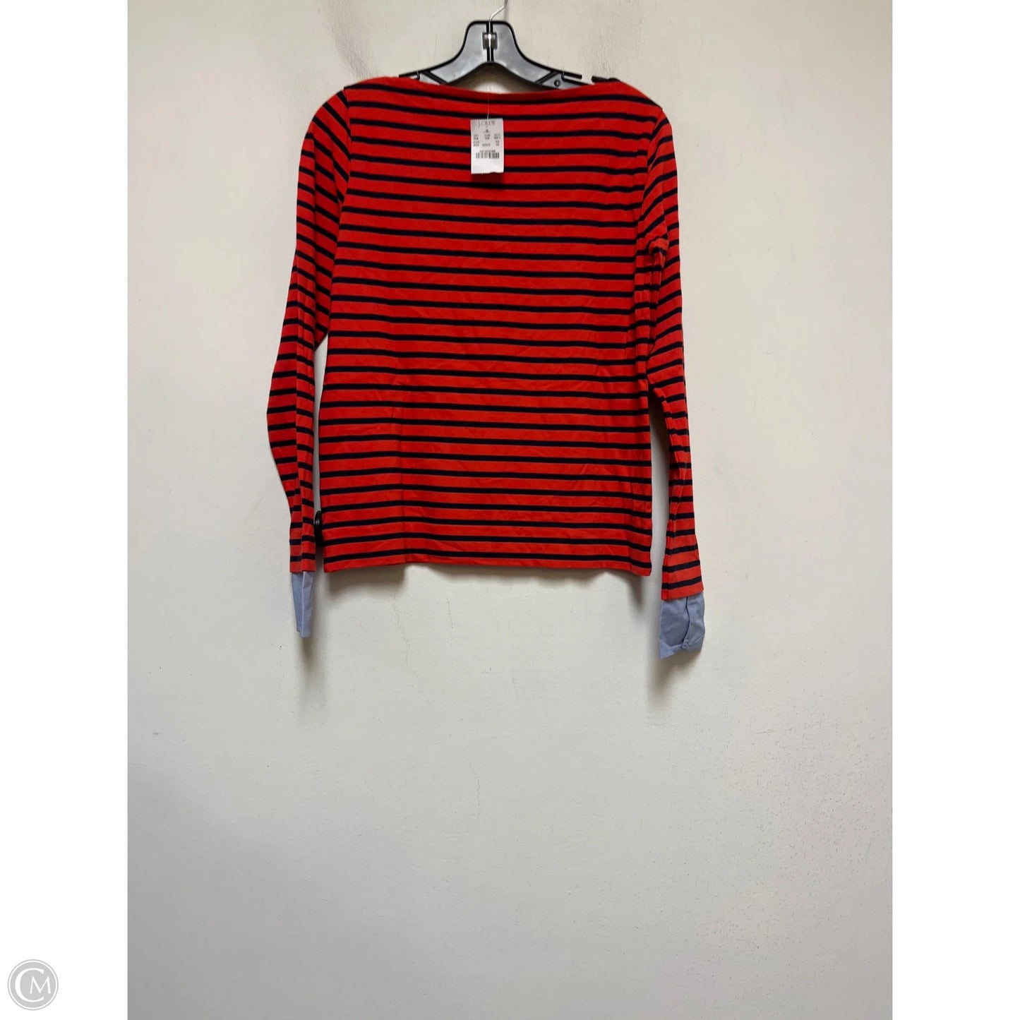 Top Long Sleeve By J. Crew In Striped Pattern, Size: Xs