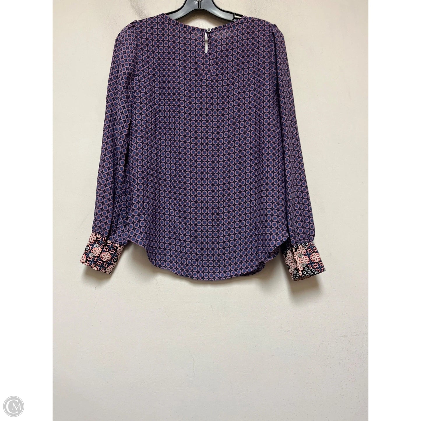 Top Long Sleeve By Loft In Blue & Purple, Size: Xs