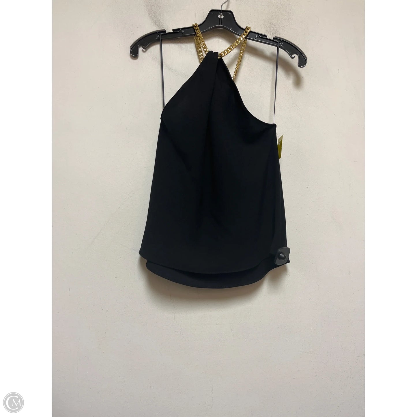 Top Sleeveless By Amanda Uprichard In Black & Gold, Size: S