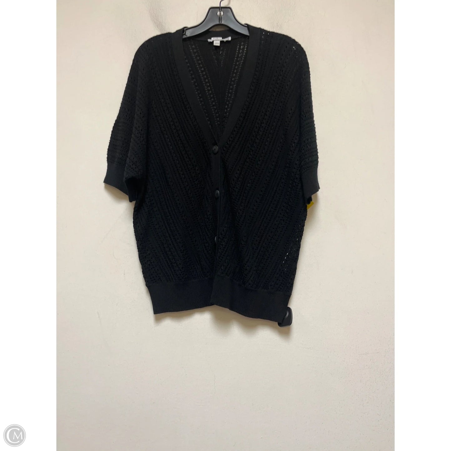 Top Short Sleeve By Chicos In Black, Size: L