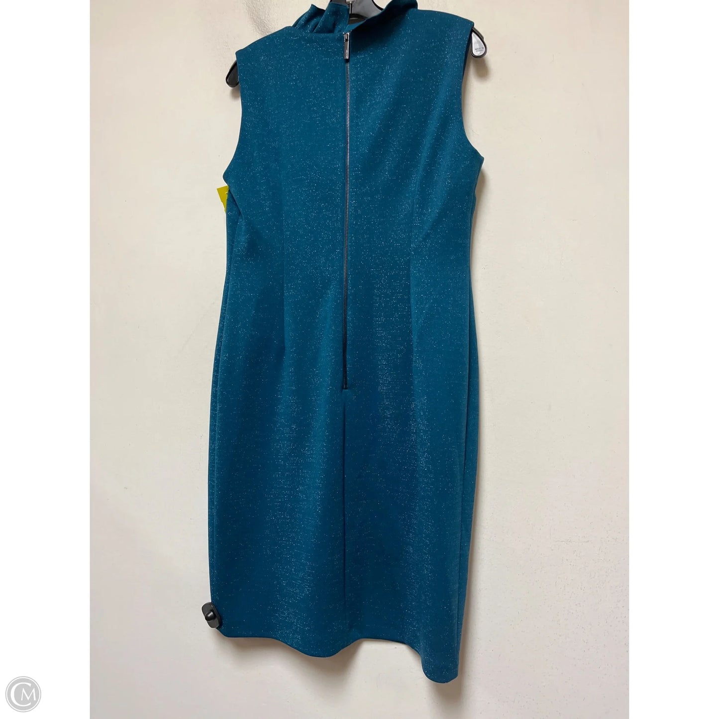 Dress Casual Short By Calvin Klein In Teal, Size: L