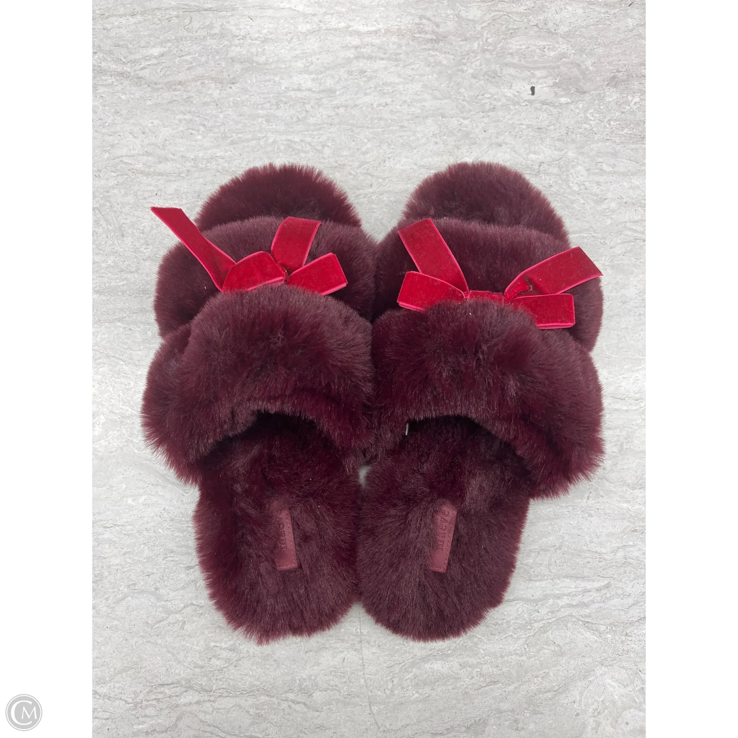 Slippers By Maeve In Maroon, Size: 8.5