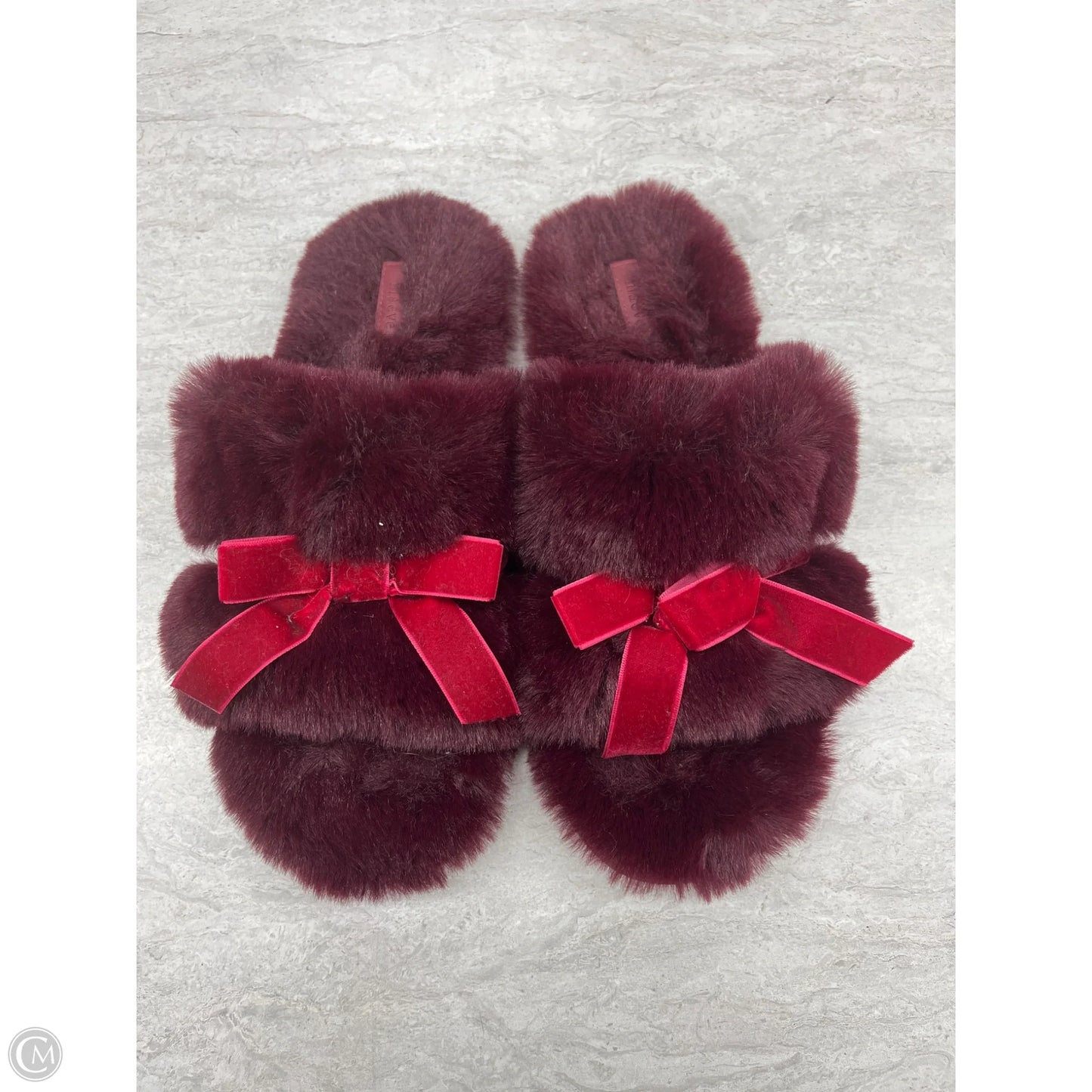 Slippers By Maeve In Maroon, Size: 8.5