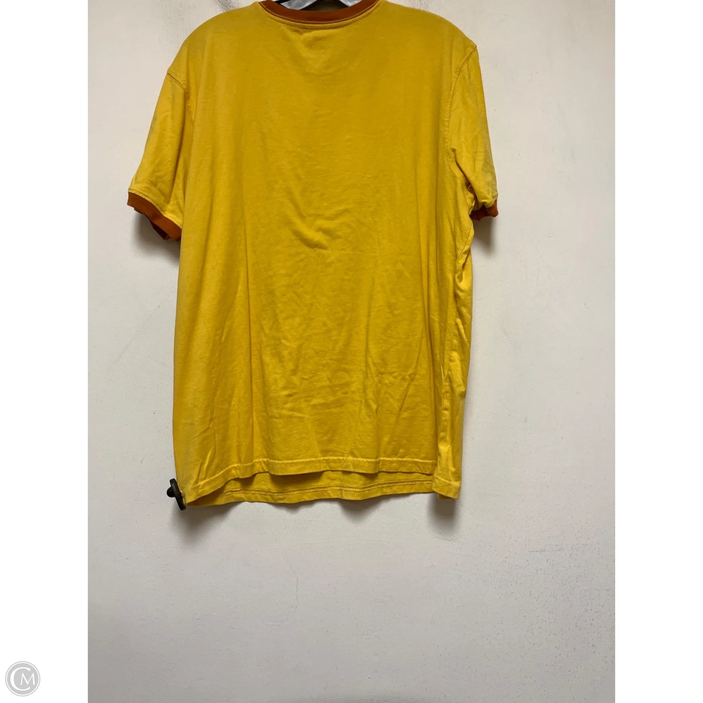 Top Short Sleeve Basic By Disney In Yellow, Size: L