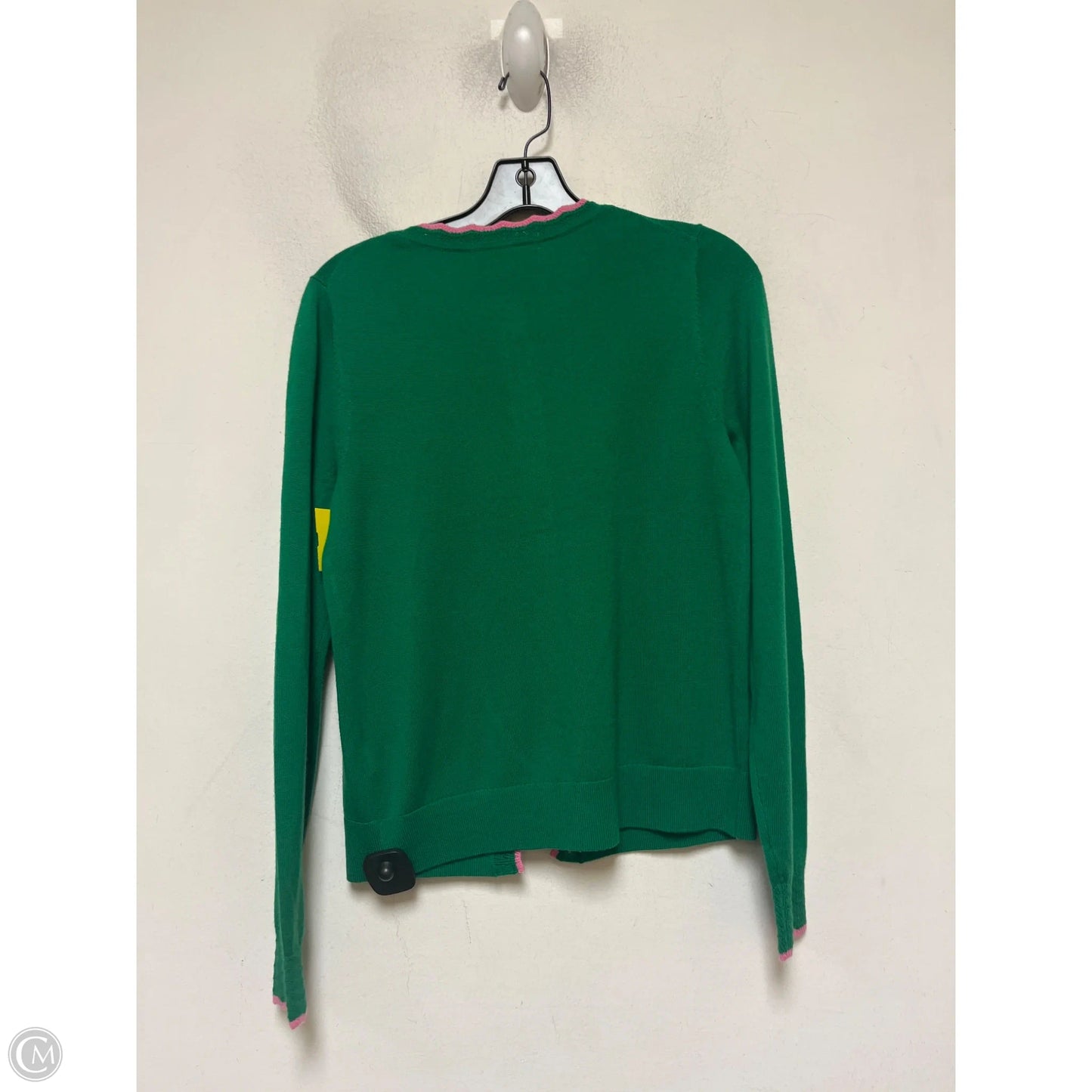 Cardigan By Boden In Green & Pink, Size: S