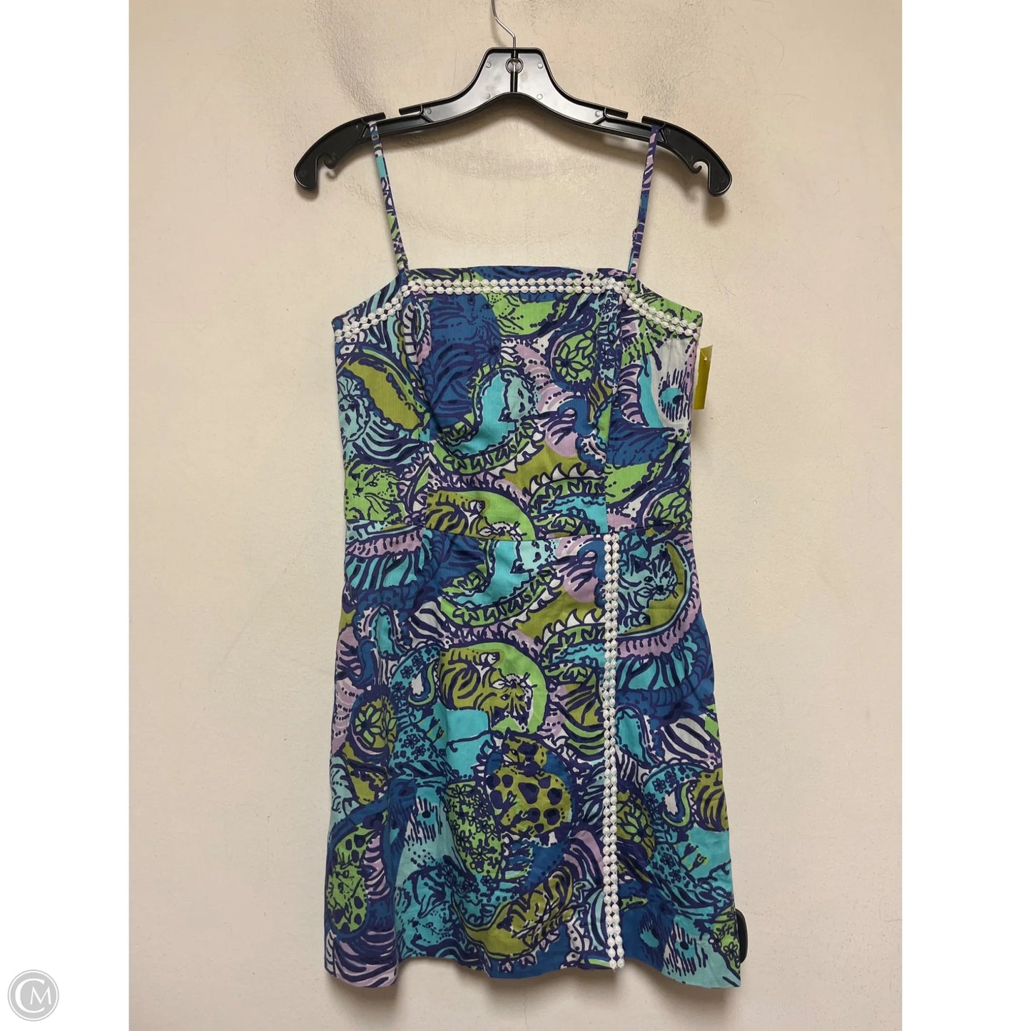 Dress Designer By Lilly Pulitzer In Green & Purple, Size: Xs