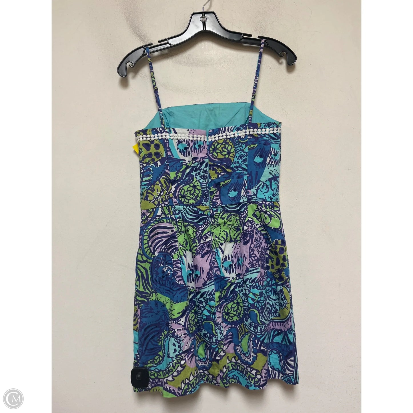 Dress Designer By Lilly Pulitzer In Green & Purple, Size: Xs