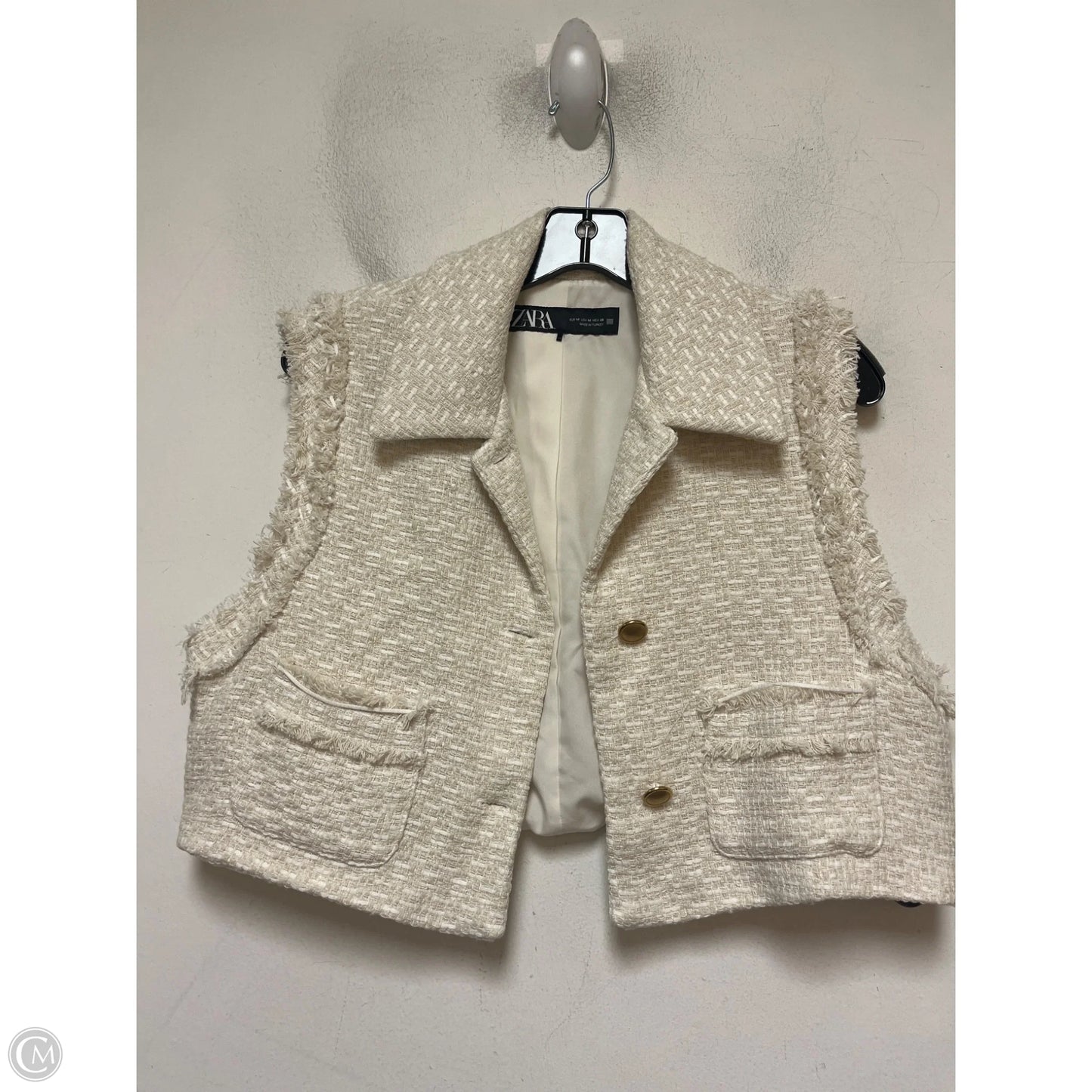 Vest Other By Zara In Cream, Size: M