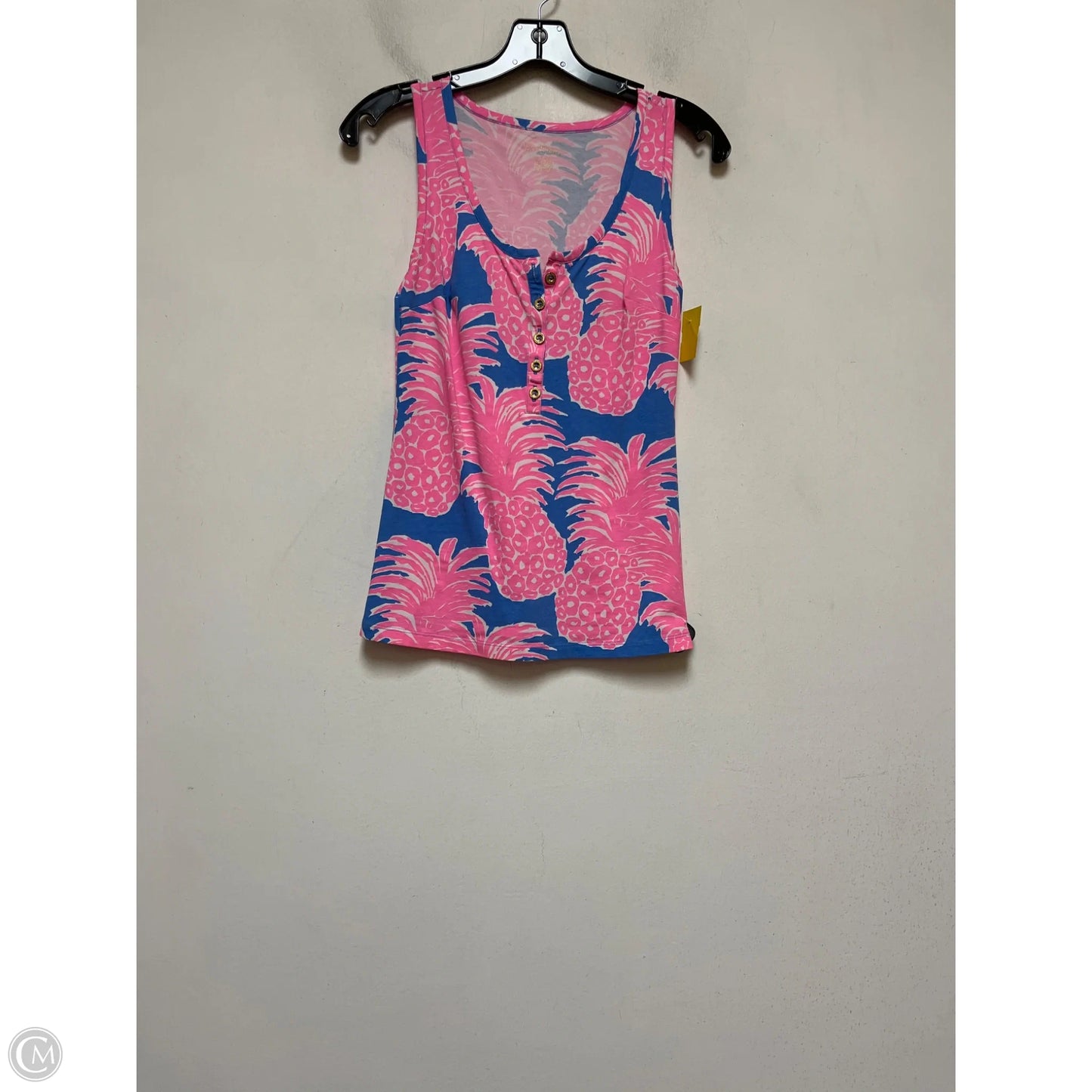 Top Sleeveless Designer By Lilly Pulitzer In Blue & Pink, Size: Xxs