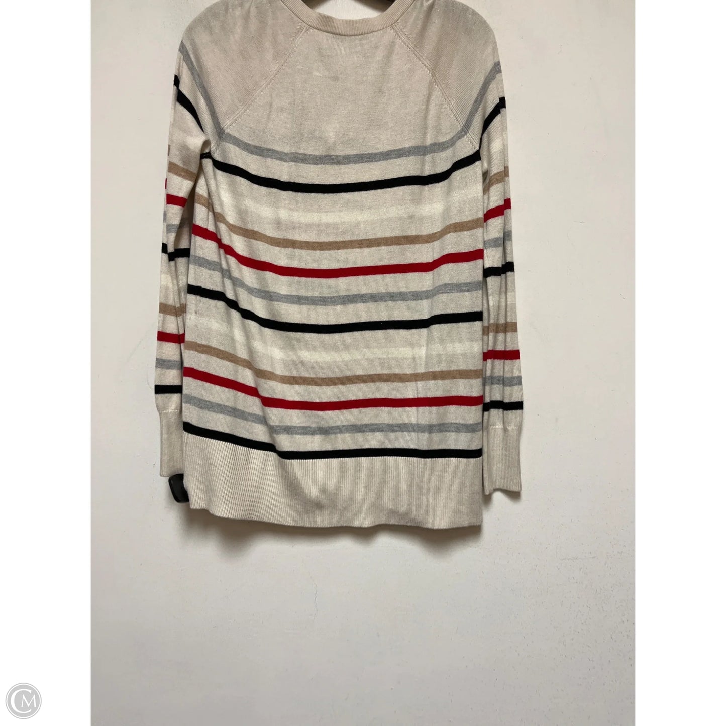 Top Long Sleeve By Loft In Striped Pattern, Size: Xs