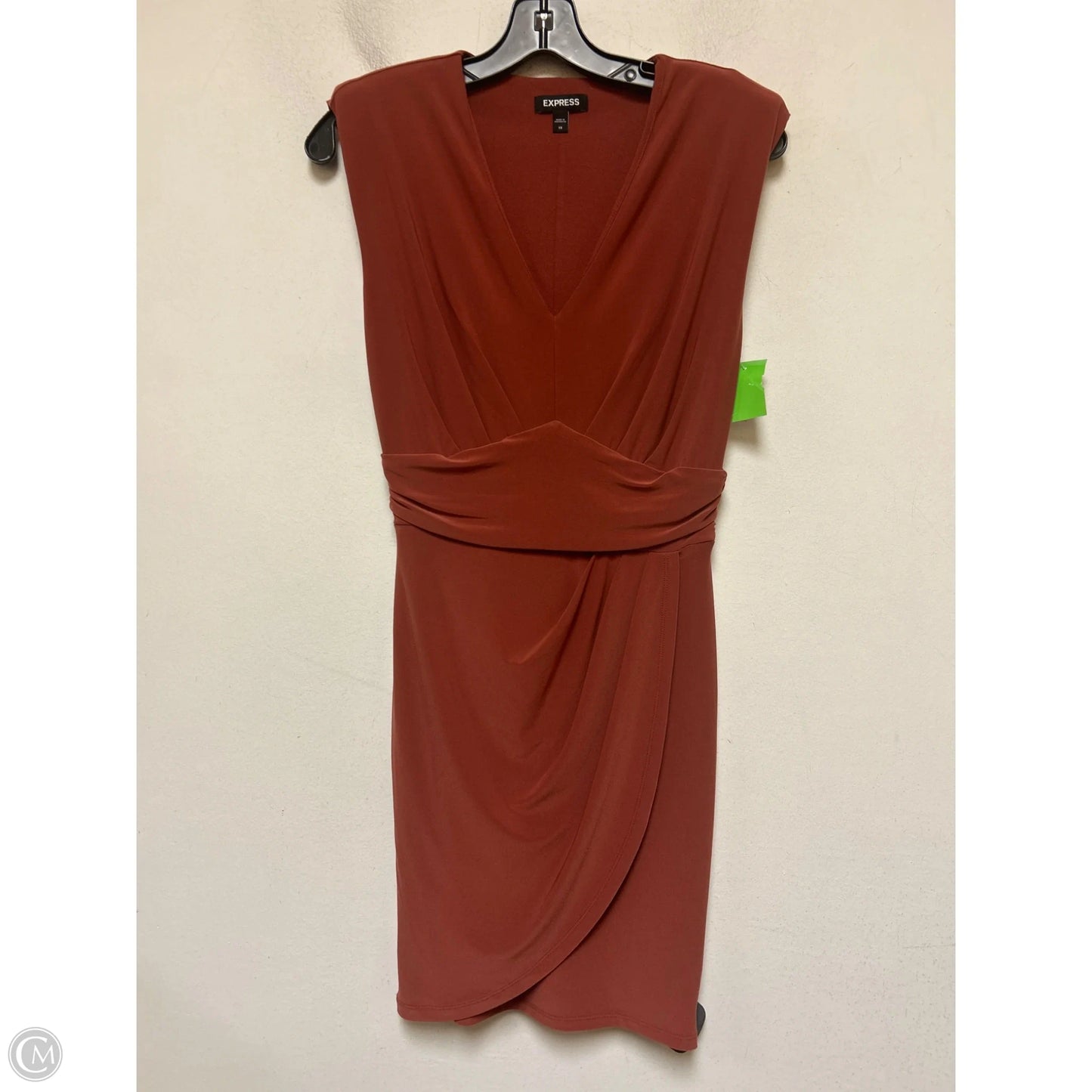 Dress Casual Short By Express In Orange, Size: Xs