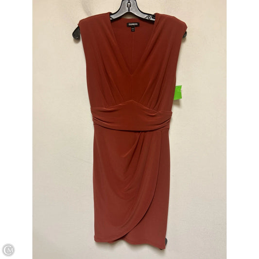 Dress Casual Short By Express In Orange, Size: Xs