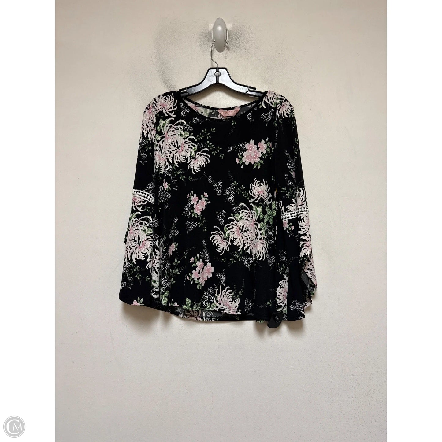 Top Long Sleeve By Clothes Mentor In Floral Print, Size: L
