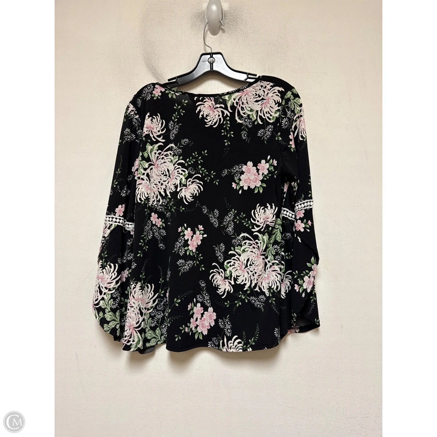 Top Long Sleeve By Clothes Mentor In Floral Print, Size: L