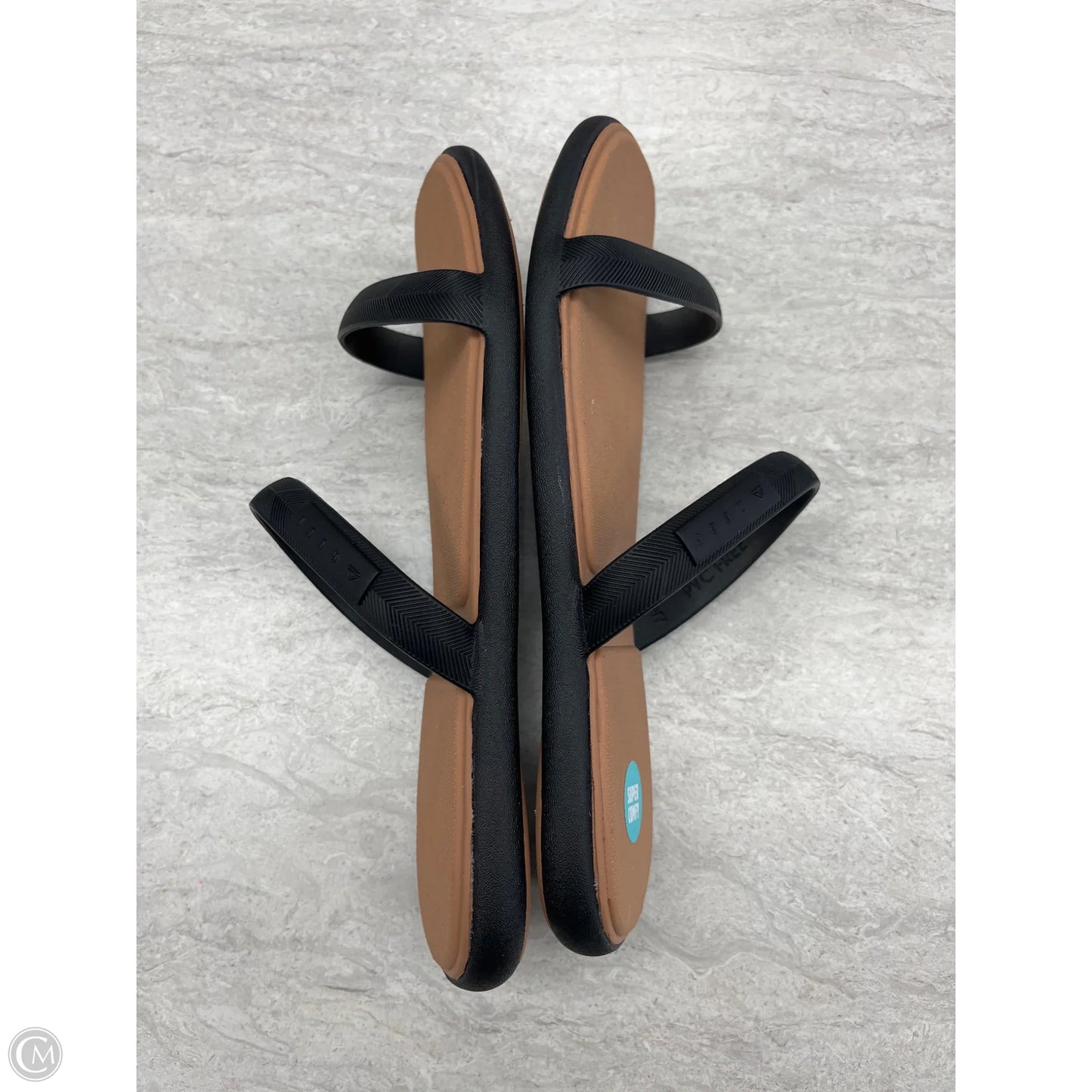 Sandals Flats By Reef In Black, Size: 7