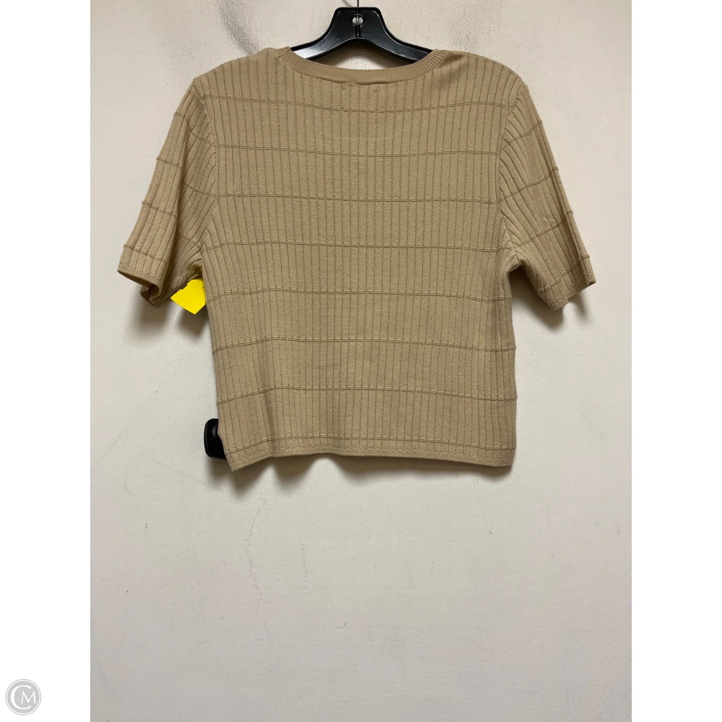 Top Short Sleeve By Time And Tru In Grey, Size: L