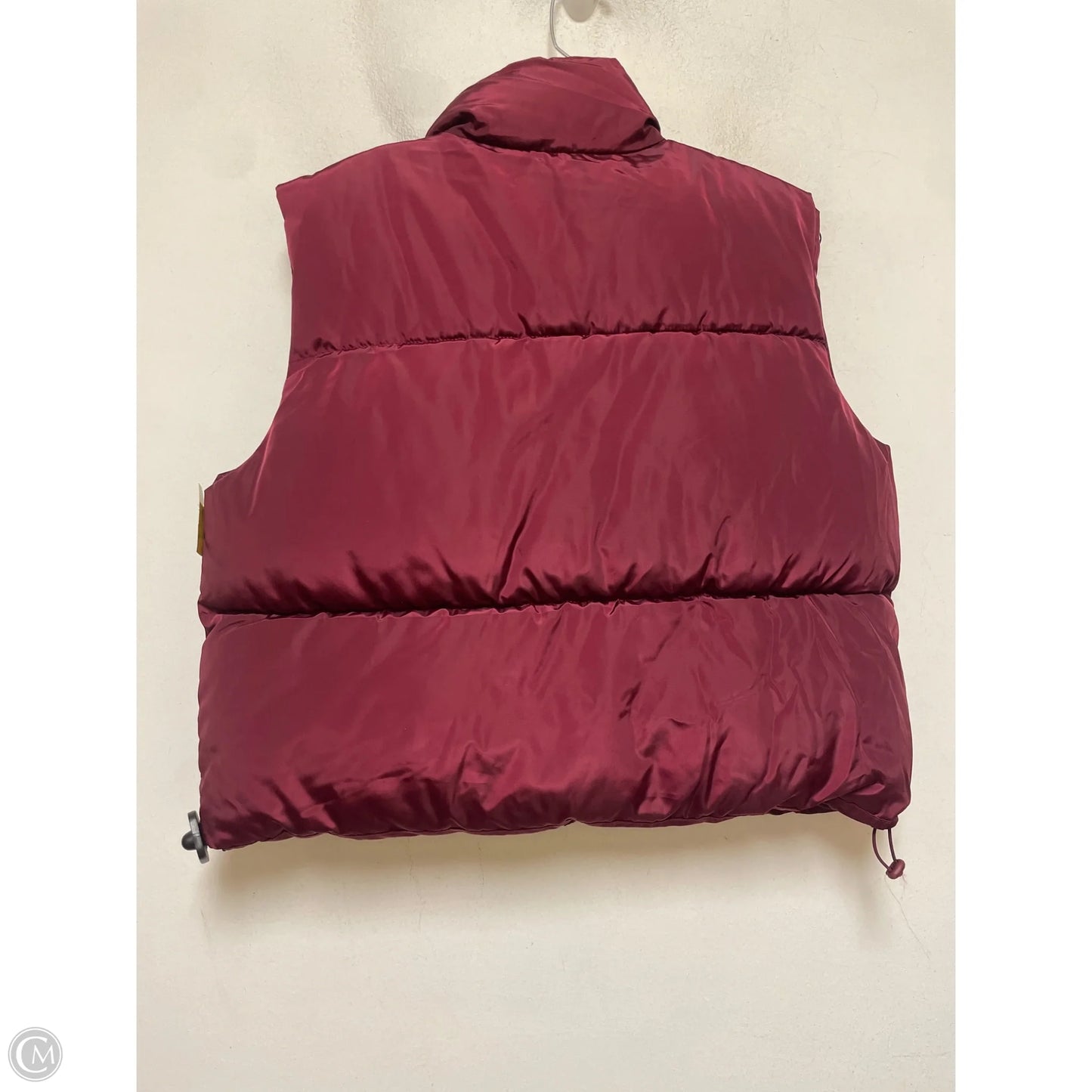Vest Puffer & Quilted By Better Together In Maroon, Size: Xl