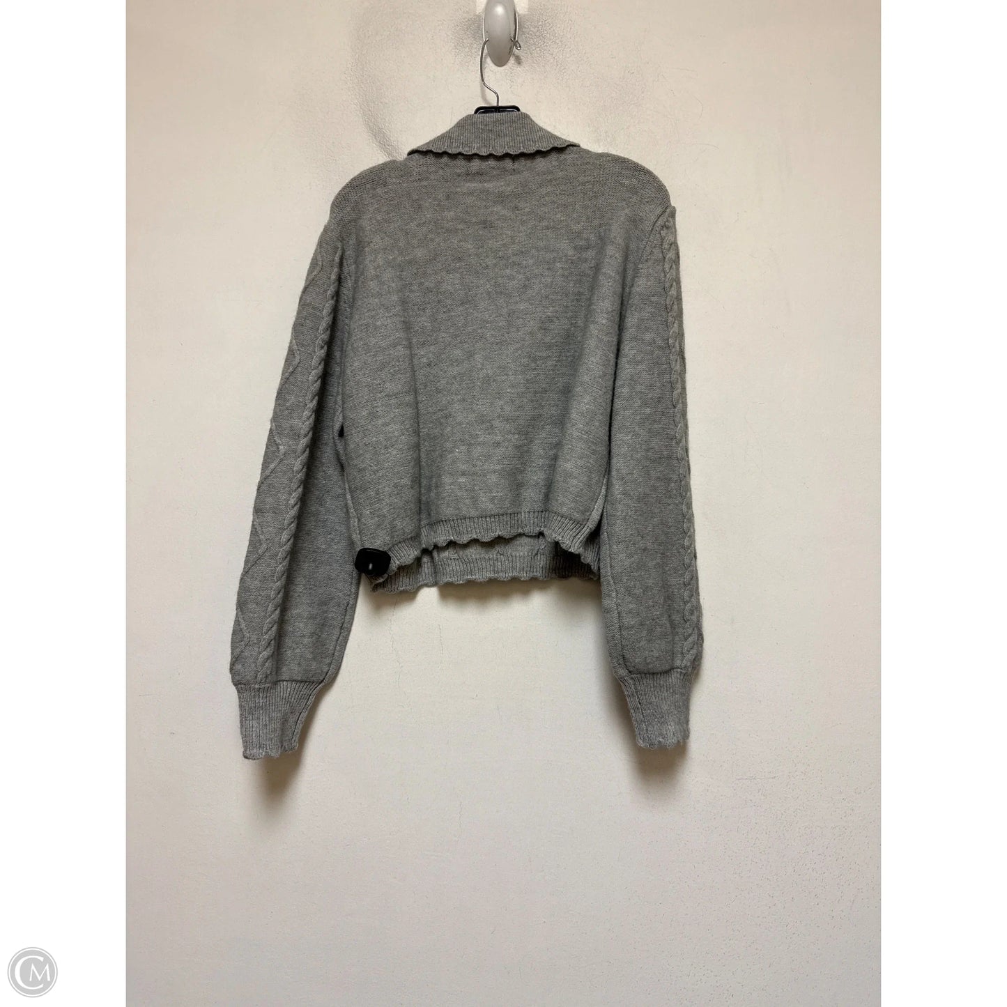 Sweater By Clothes Mentor In Grey, Size: Xl