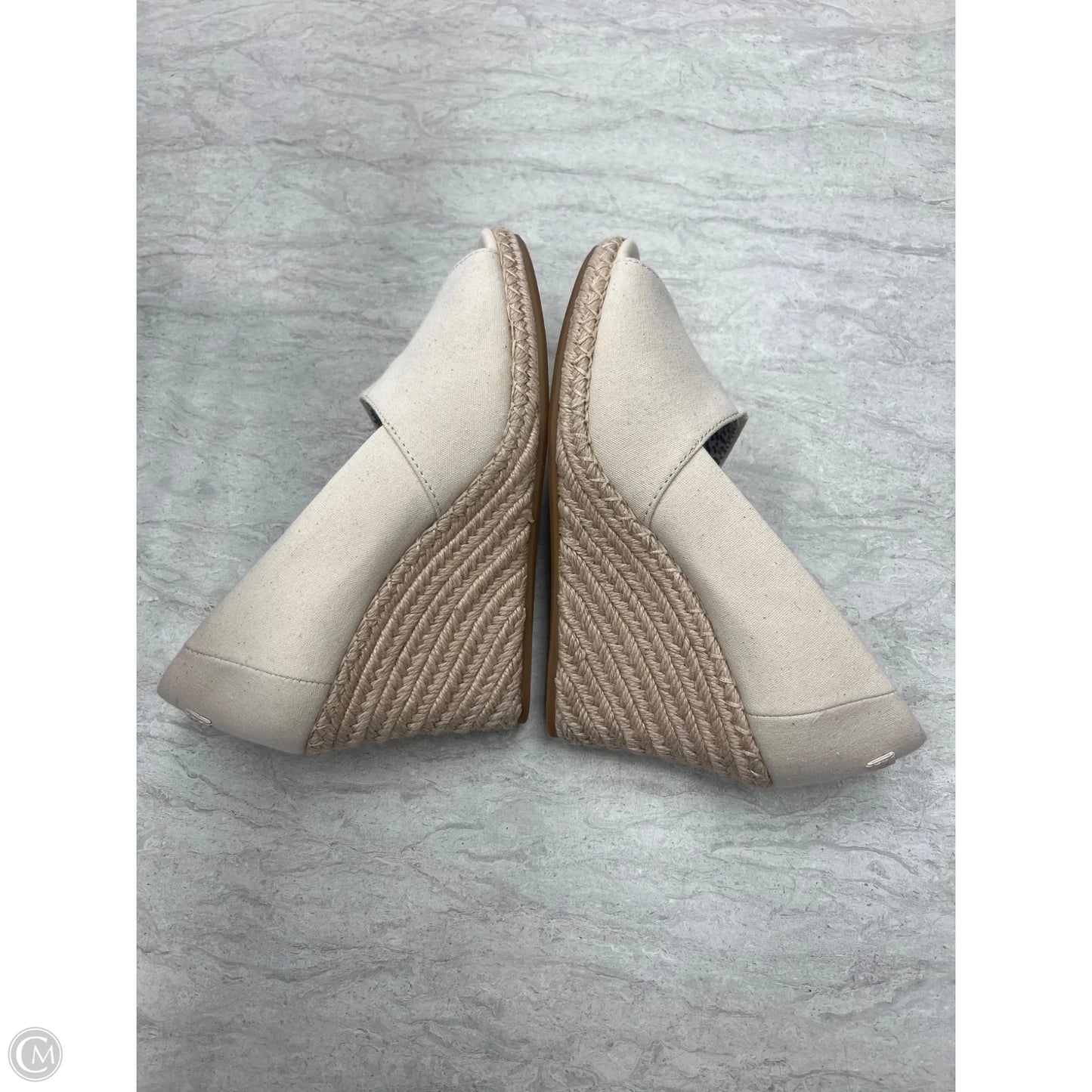 Sandals Heels Wedge By Toms In Tan, Size: 7.5