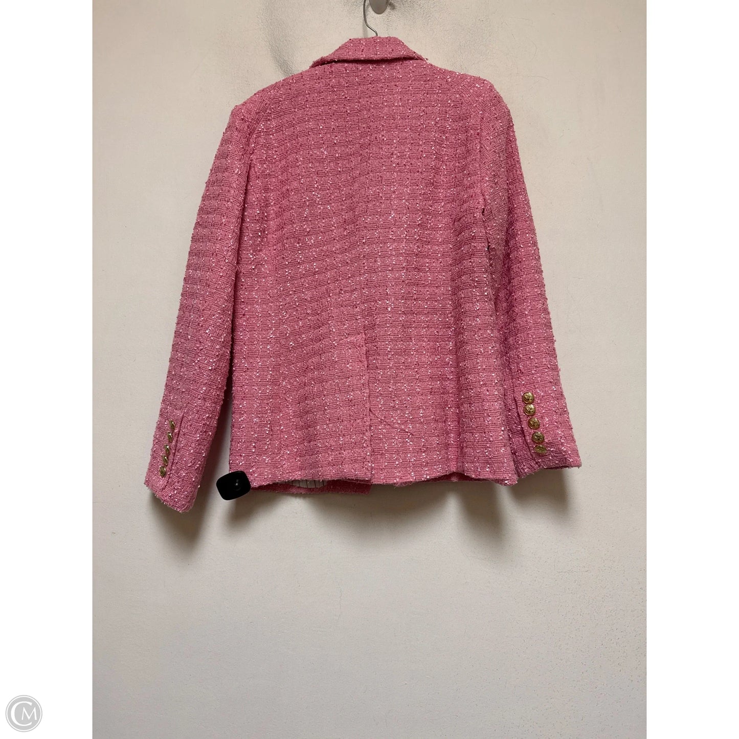 Blazer By Clothes Mentor In Pink, Size: L