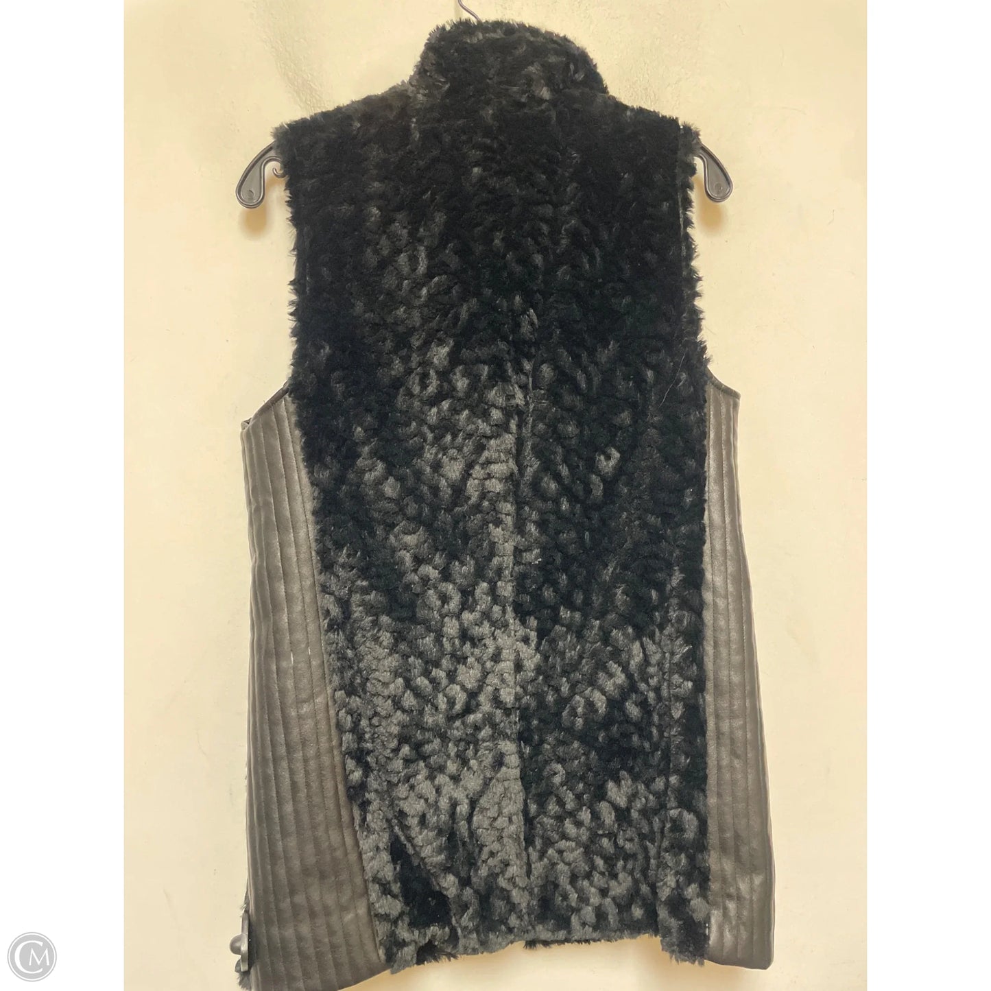 Vest Faux Fur & Sherpa By Marc New York In Black, Size: M