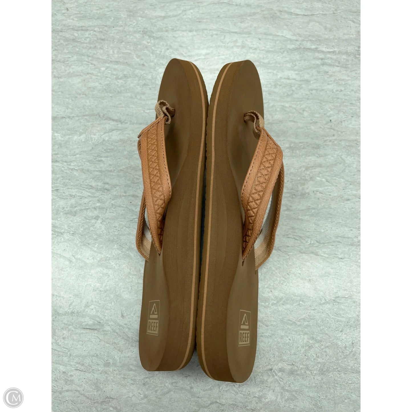 Sandals Flip Flops By Reef In Tan, Size: 8
