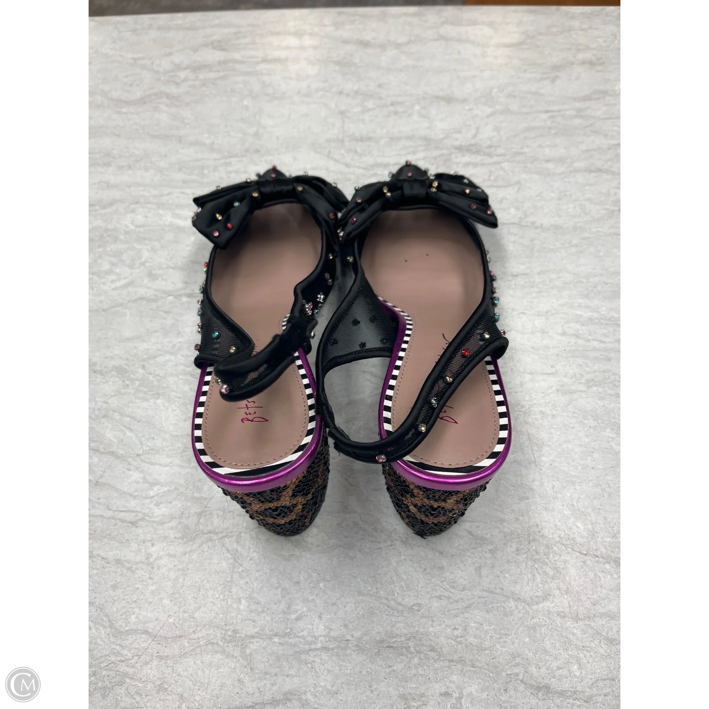 Shoes Heels Block By Betsey Johnson In Animal Print, Size: 11