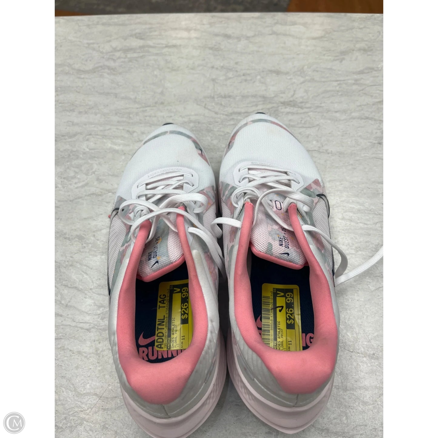 Shoes Athletic By Nike In Floral Print, Size: 11