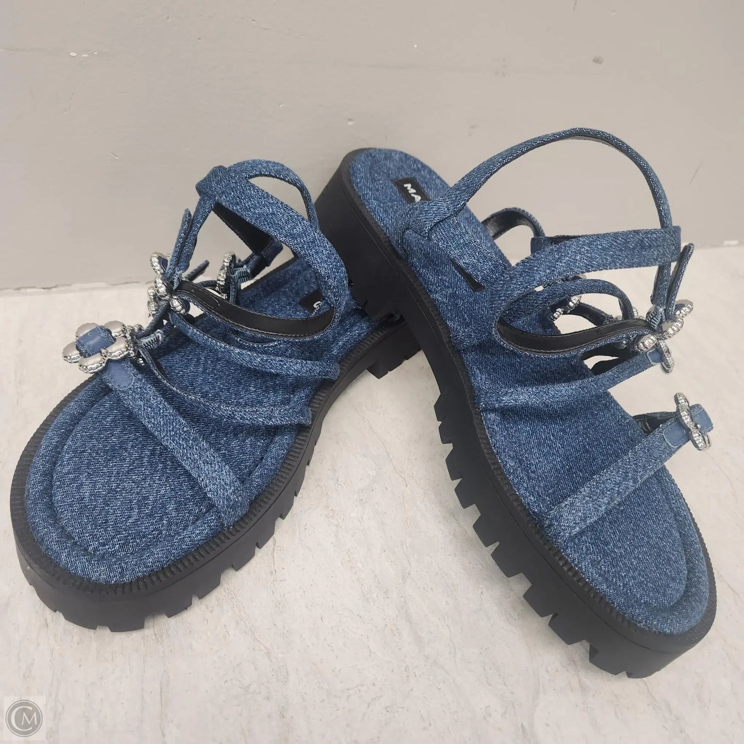 Sandals Luxury Designer By Marc Jacobs In Blue Denim, Size: 10