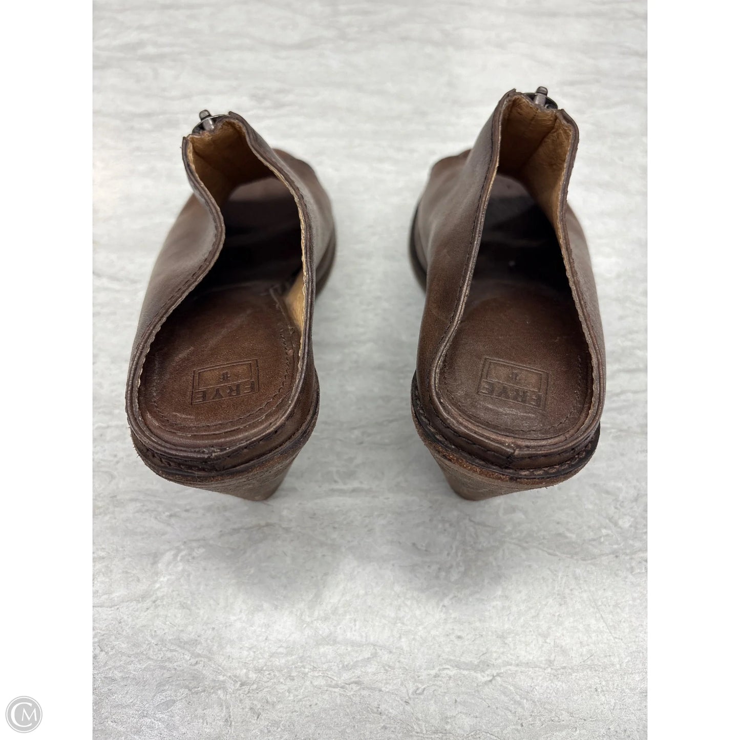 Sandals Designer By Frye In Brown, Size: 7.5