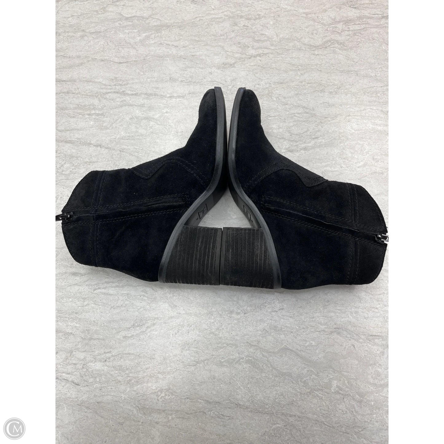 Boots Ankle Heels By Zodiac In Black, Size: 8