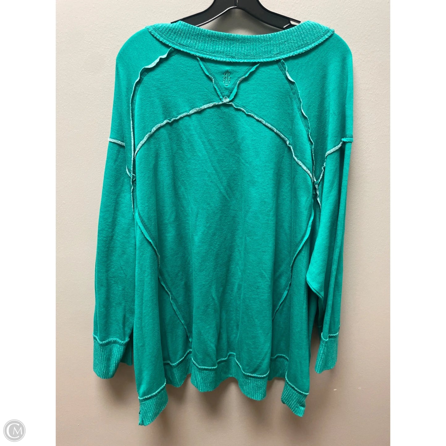 Athletic Sweatshirt Crewneck By Free People In Green, Size: Xsp