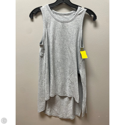 Athletic Tank Top By Lululemon In Grey, Size: M