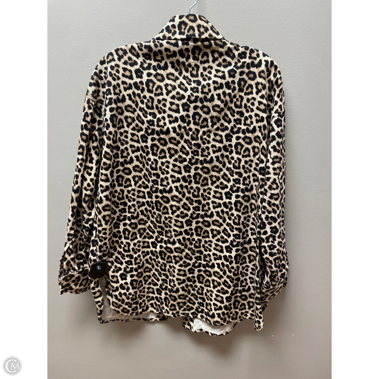Jacket Denim By H&m In Animal Print, Size: S