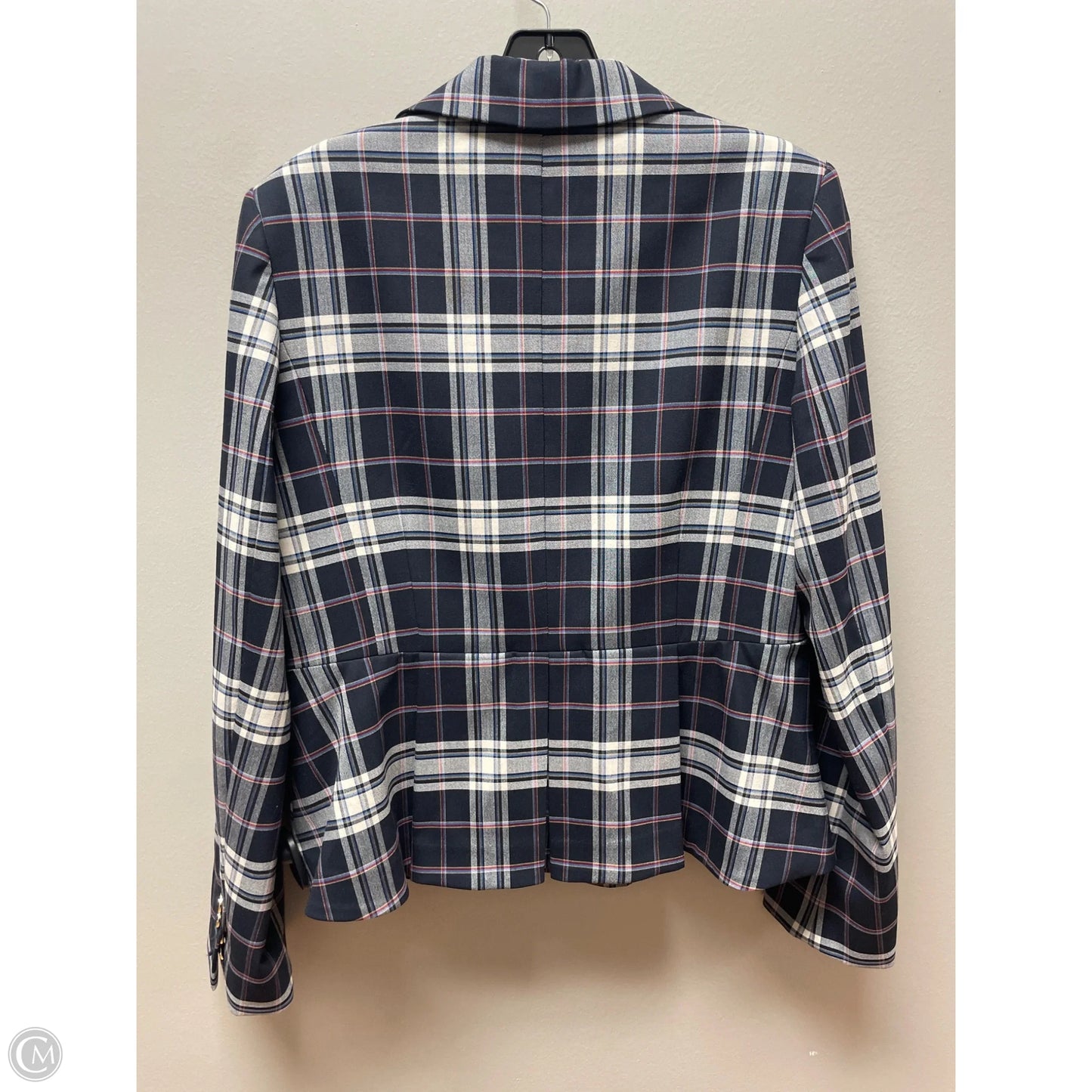 Blazer By Tommy Hilfiger In Plaid Pattern, Size: M