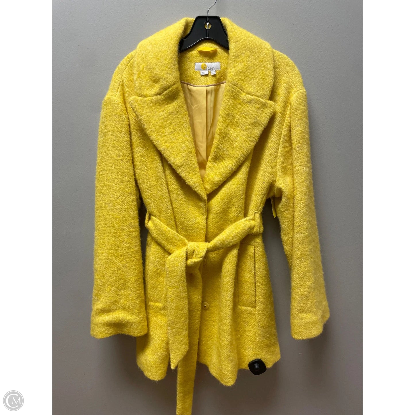 Coat Peacoat By Boden In Yellow, Size: Xl
