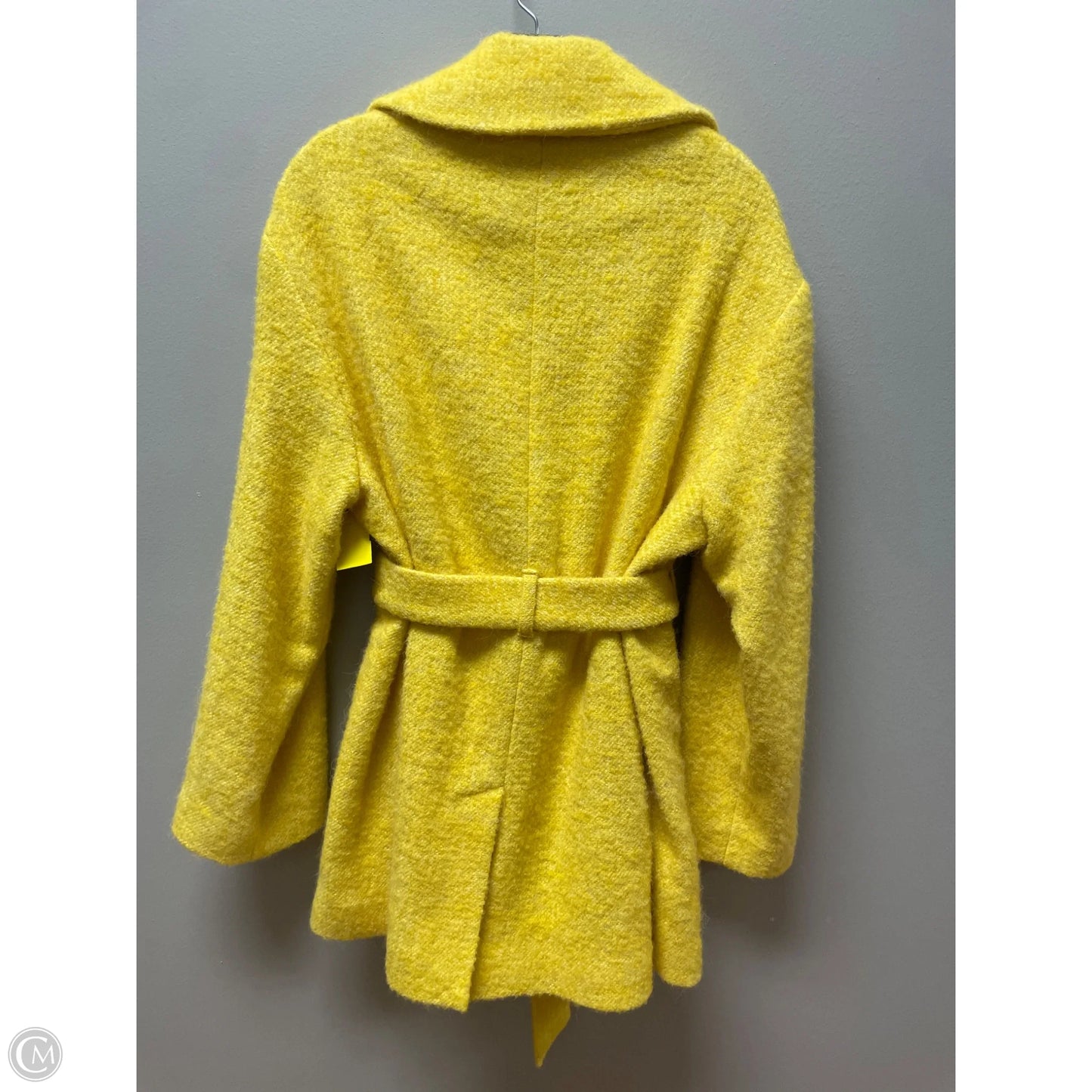 Coat Peacoat By Boden In Yellow, Size: Xl
