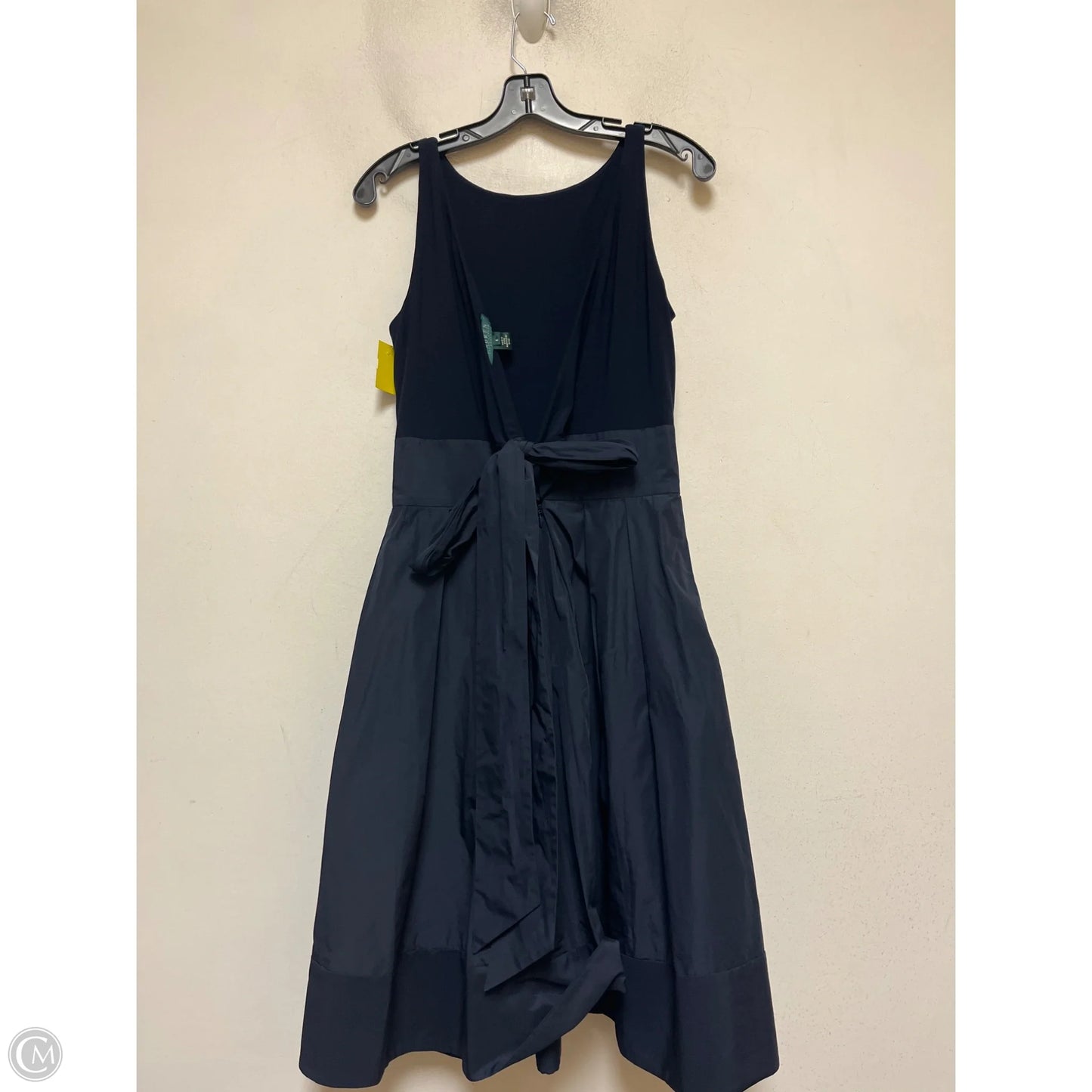 Dress Casual Midi By Lauren By Ralph Lauren In Navy, Size: M