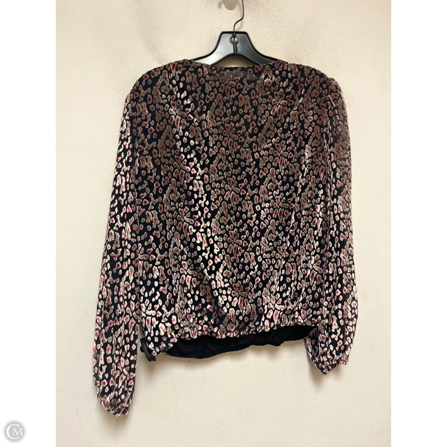 Top Long Sleeve By White House Black Market In Animal Print, Size: S