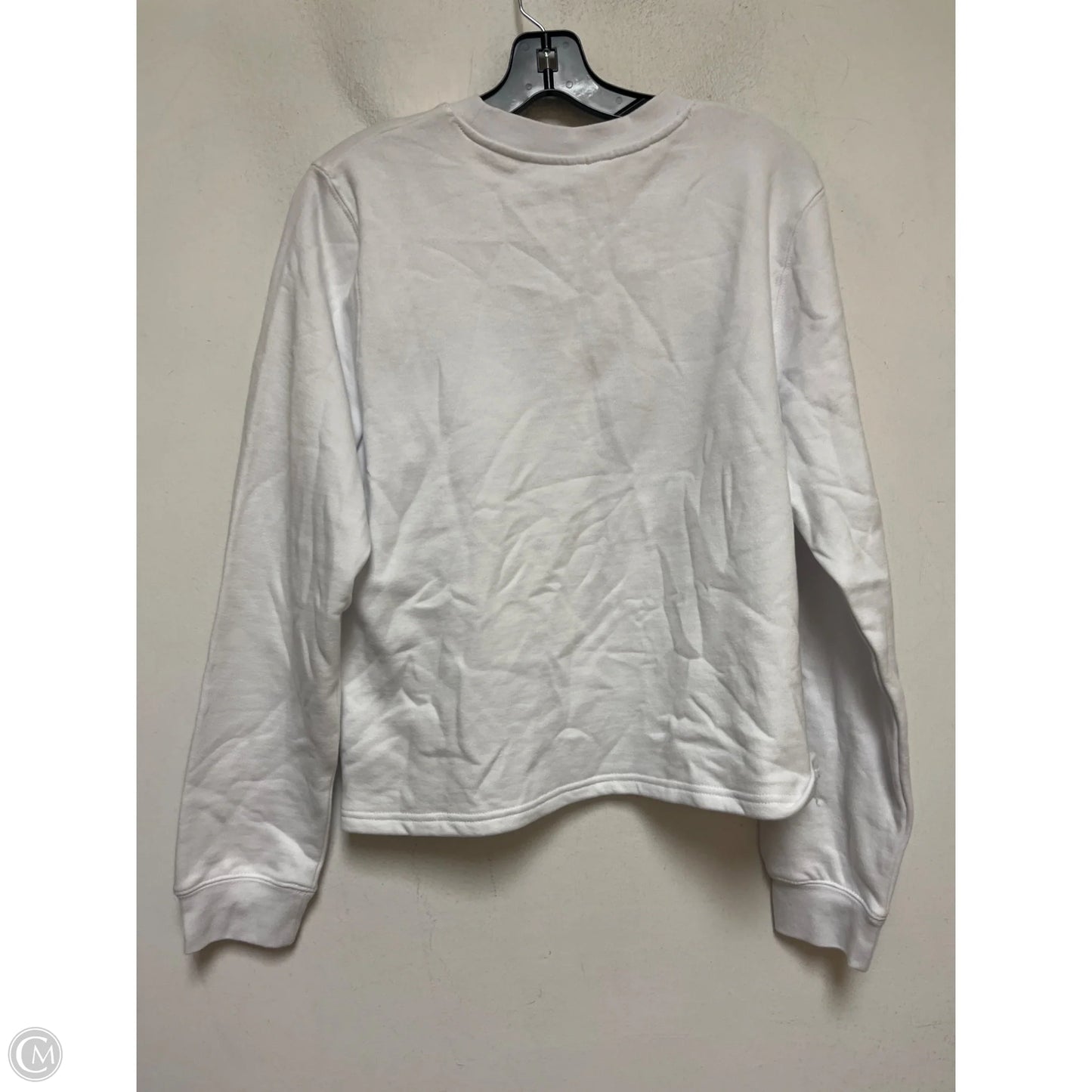 Sweatshirt Crewneck By Disney In White, Size: L