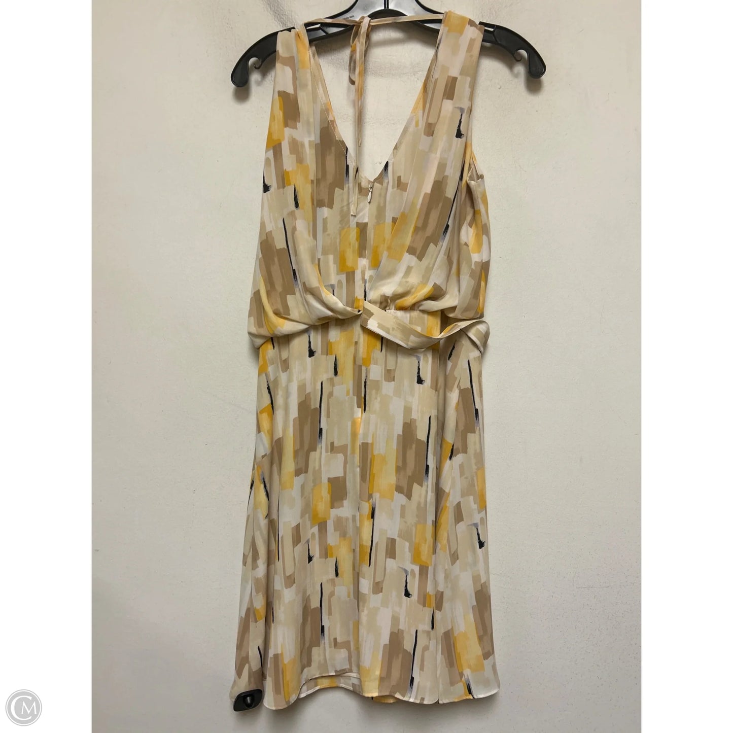 Dress Casual Short By White House Black Market In Brown & Yellow, Size: S
