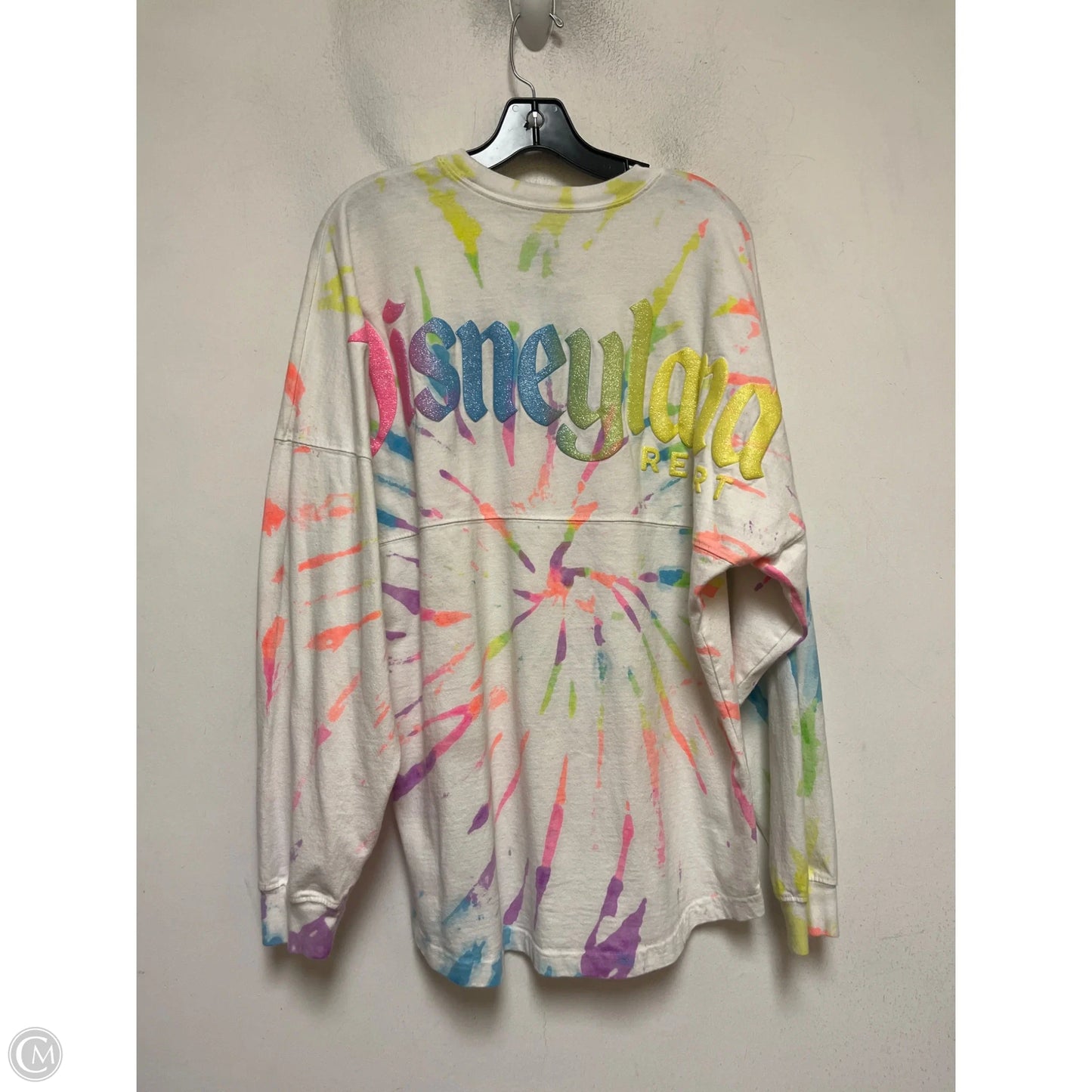 Top Long Sleeve By Disney In Tie Dye Print, Size: M