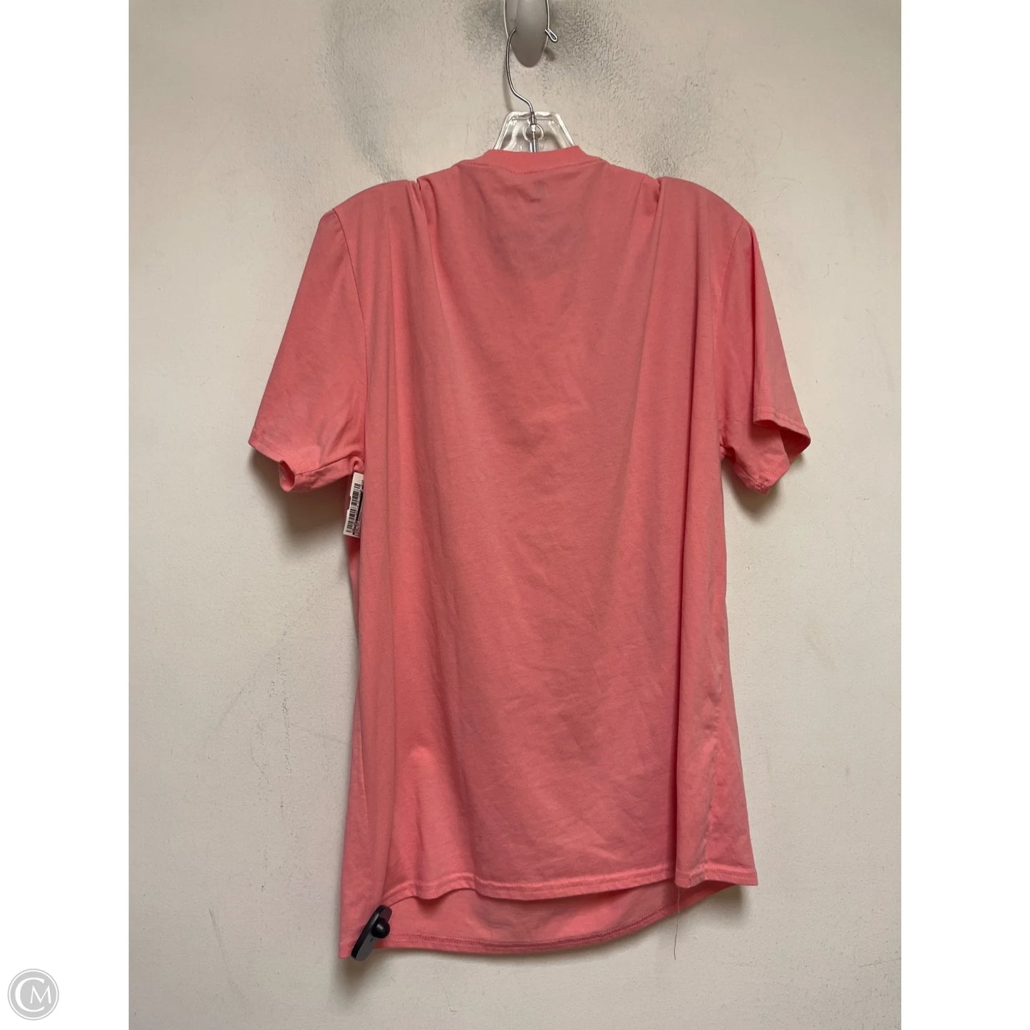 Top Short Sleeve Basic By Disney In Pink, Size: M