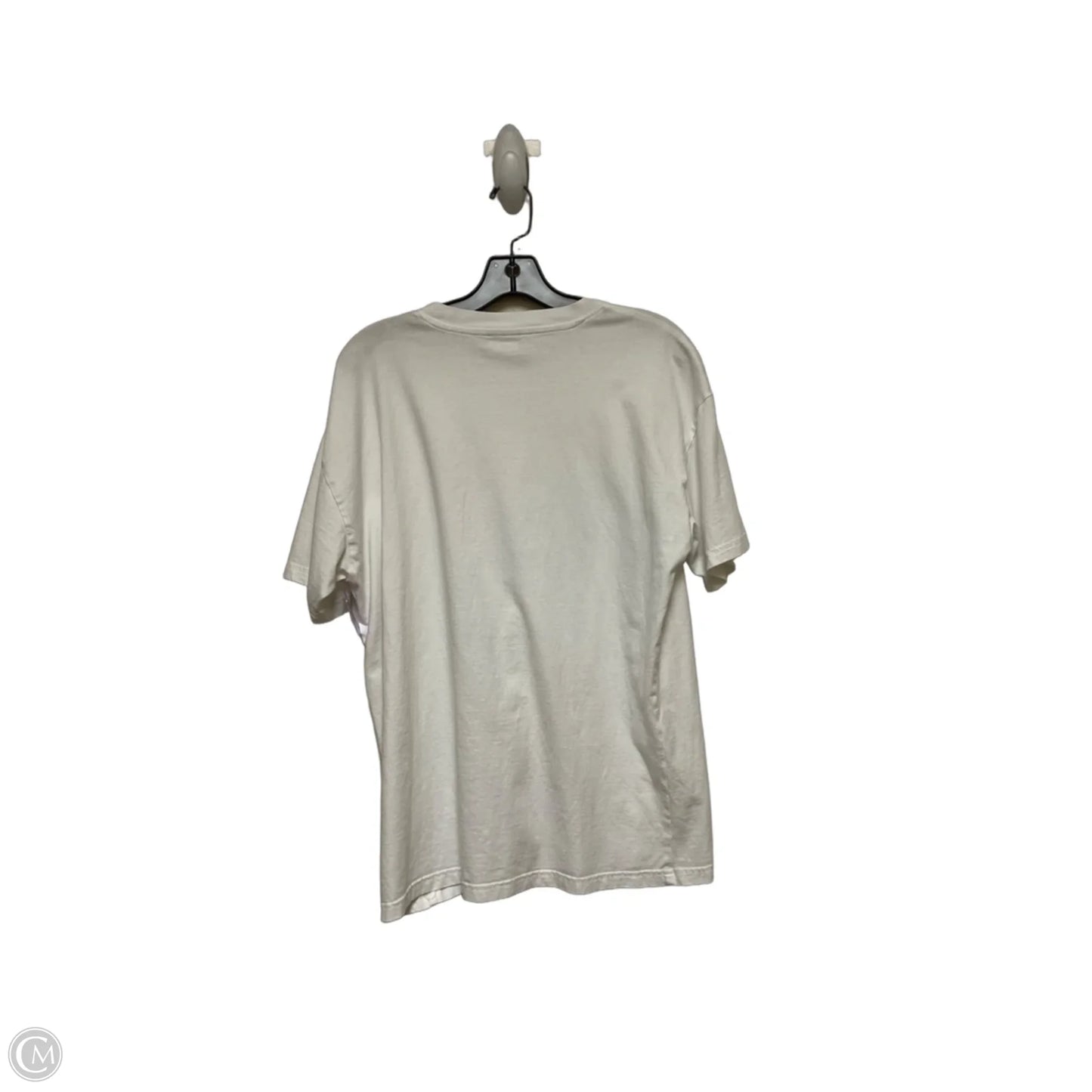 Athletic Top Short Sleeve By Gym Shark In White, Size: M