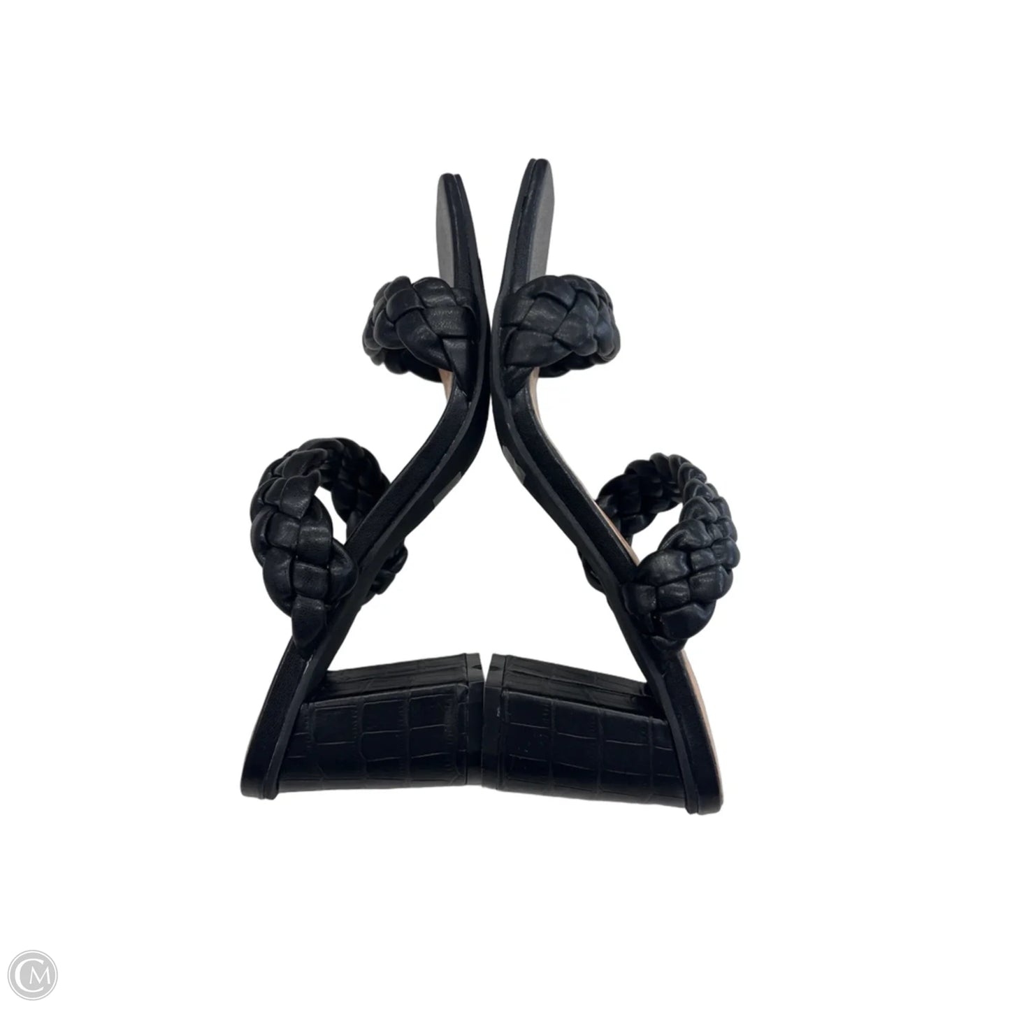Sandals Heels Block By Sincerely Jules In Black, Size: 7.5