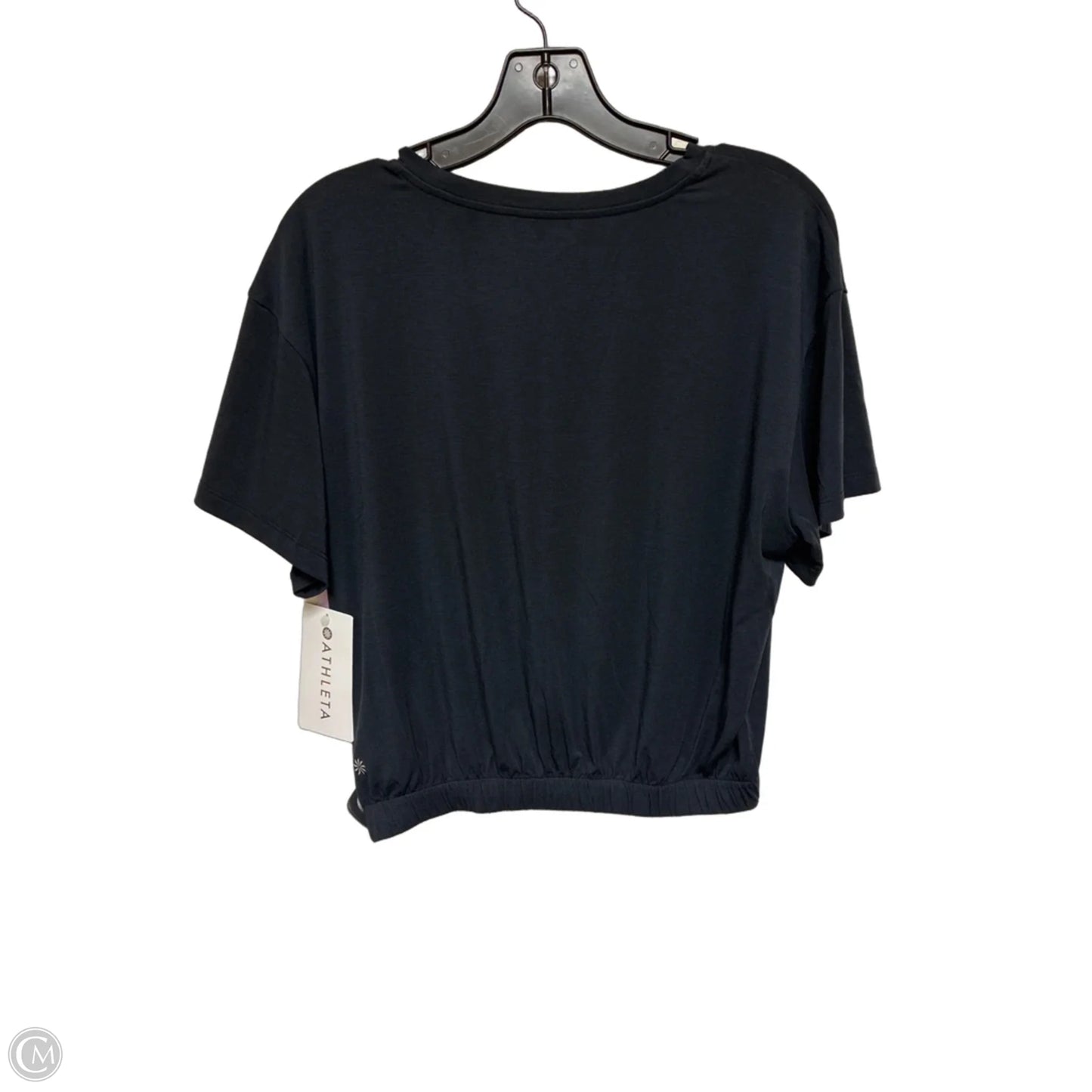 Athletic Top Short Sleeve By Athleta In Grey, Size: M