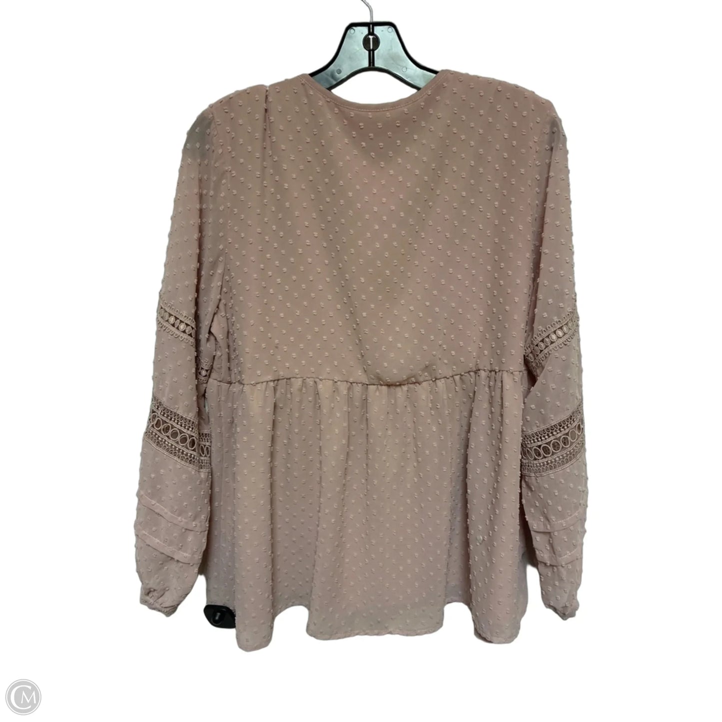 Top Long Sleeve By Indigo Soul In Pink, Size: L